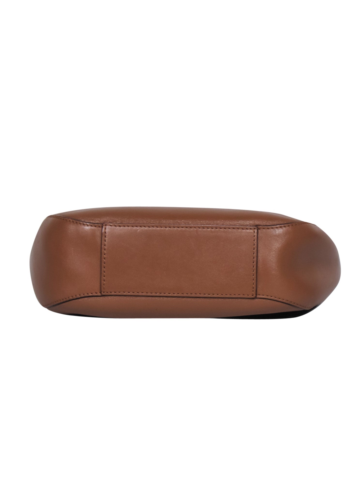 Kate Spade's Stunning Brown Leather Saddle Crossbody Bag with a Pop of Pink Strap