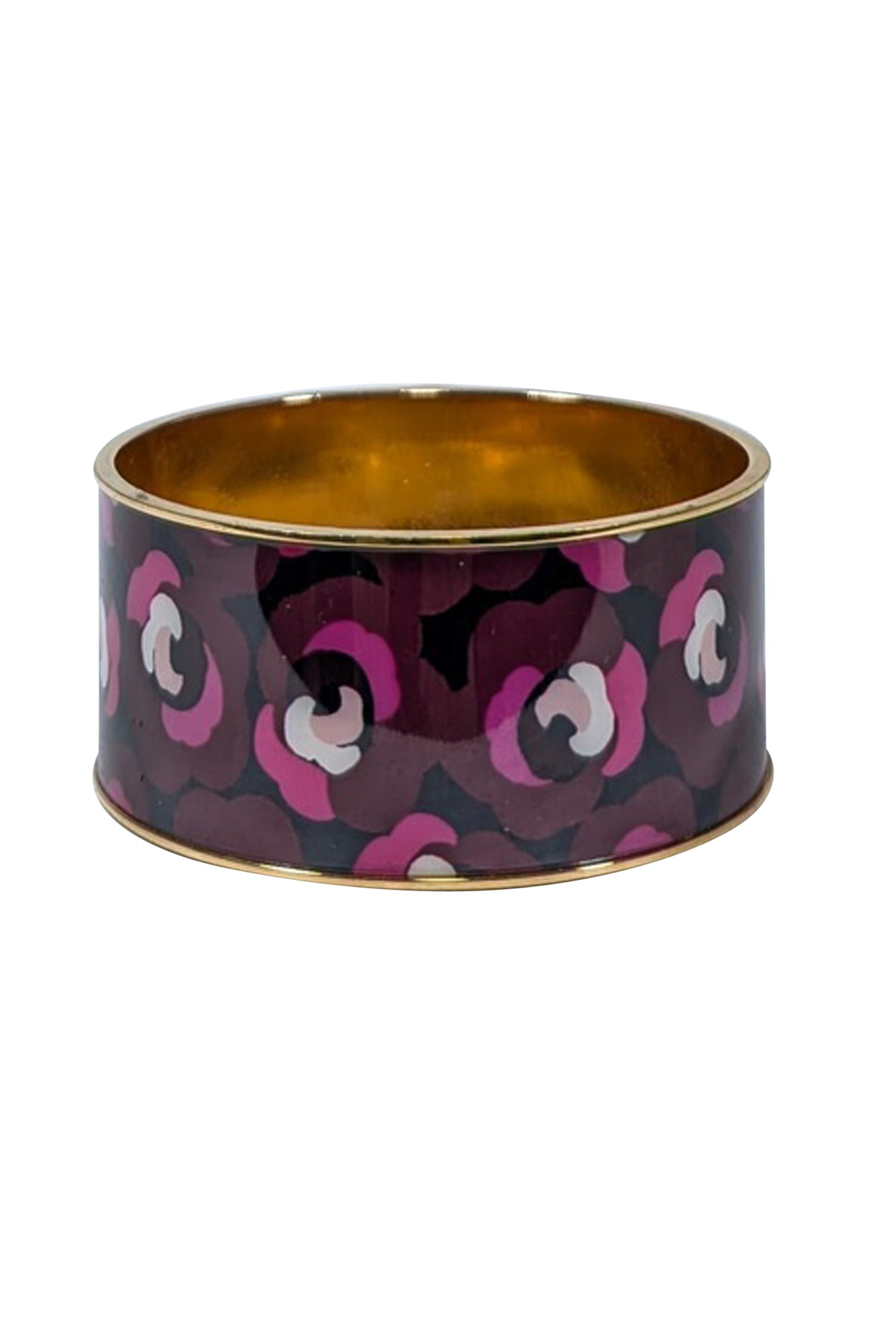Kate Spade - Stunning Maroon, Pink & Gold Floral Bracelet