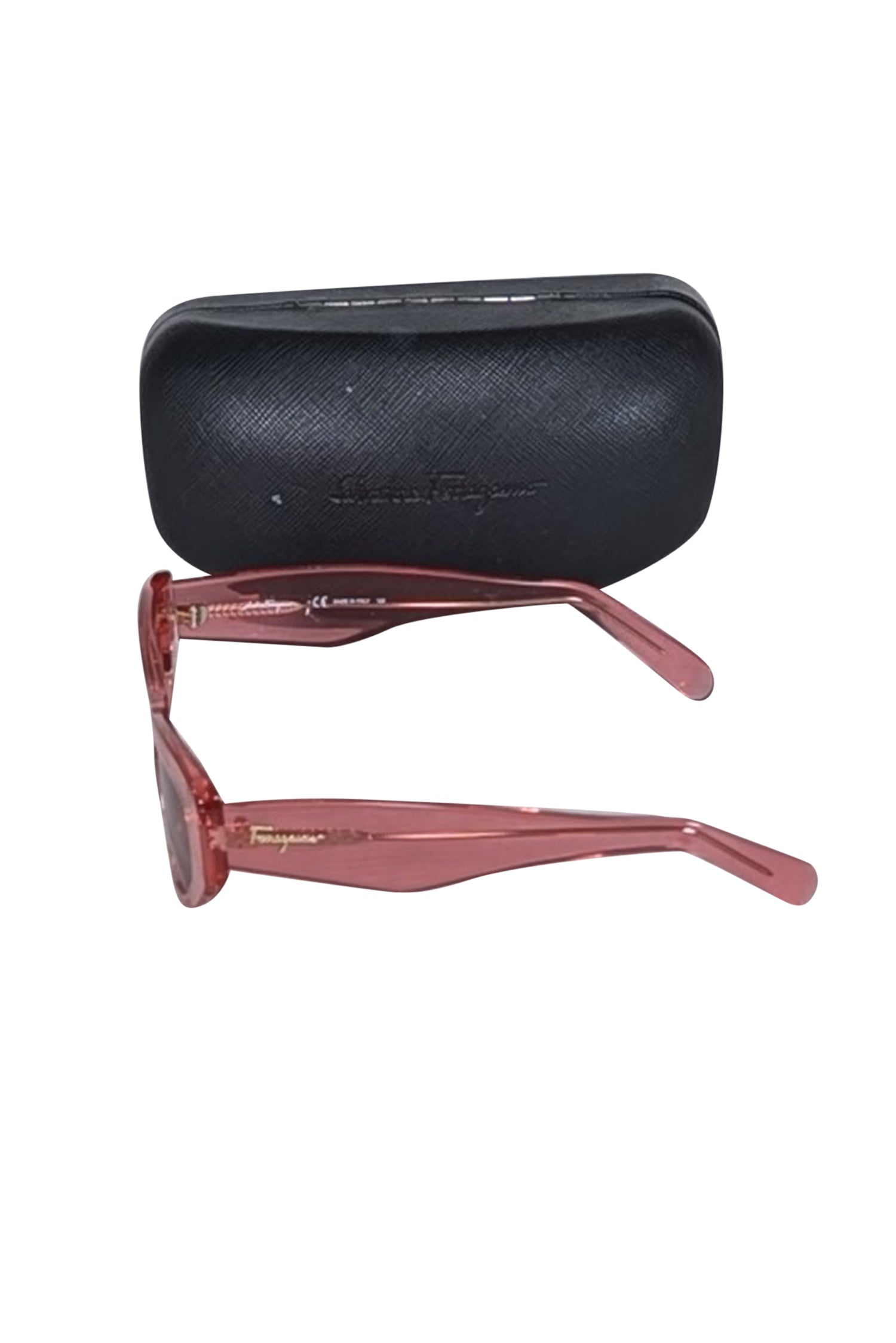 Ferragamo Pink Translucent Slim Cat Eye Sunglasses: Unleash Your Sassy Style!