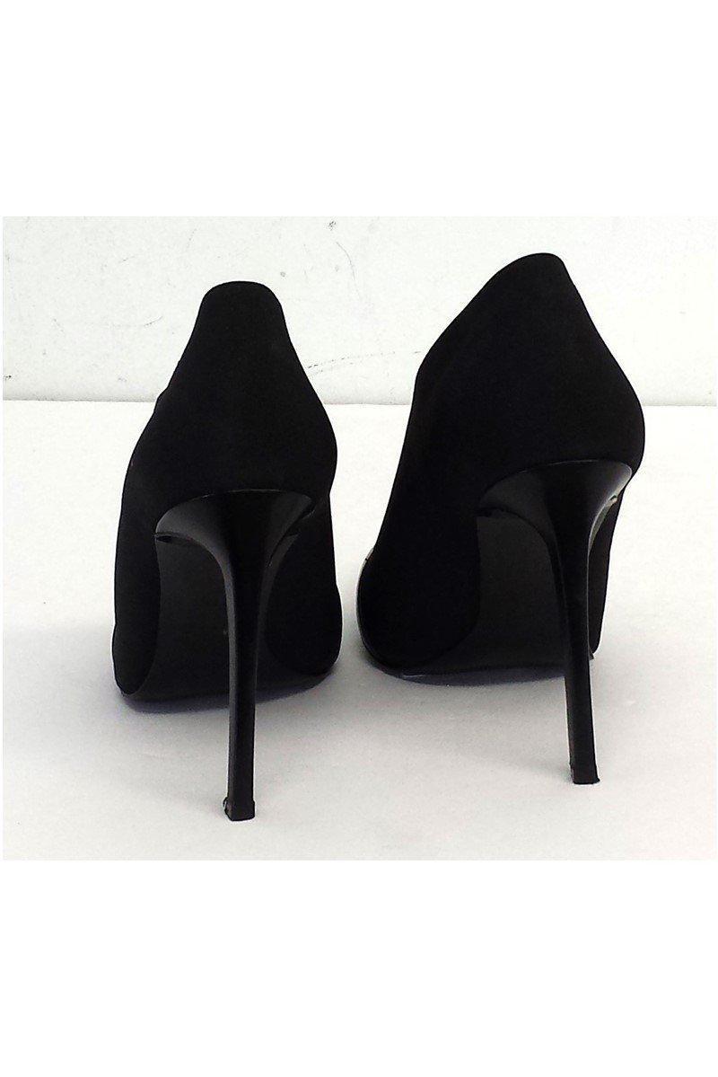 Gorgeous Jean-Michel Cazabat Black Elastic Slit Vamp Pumps in Size 9.5 - Grab Yours Now!