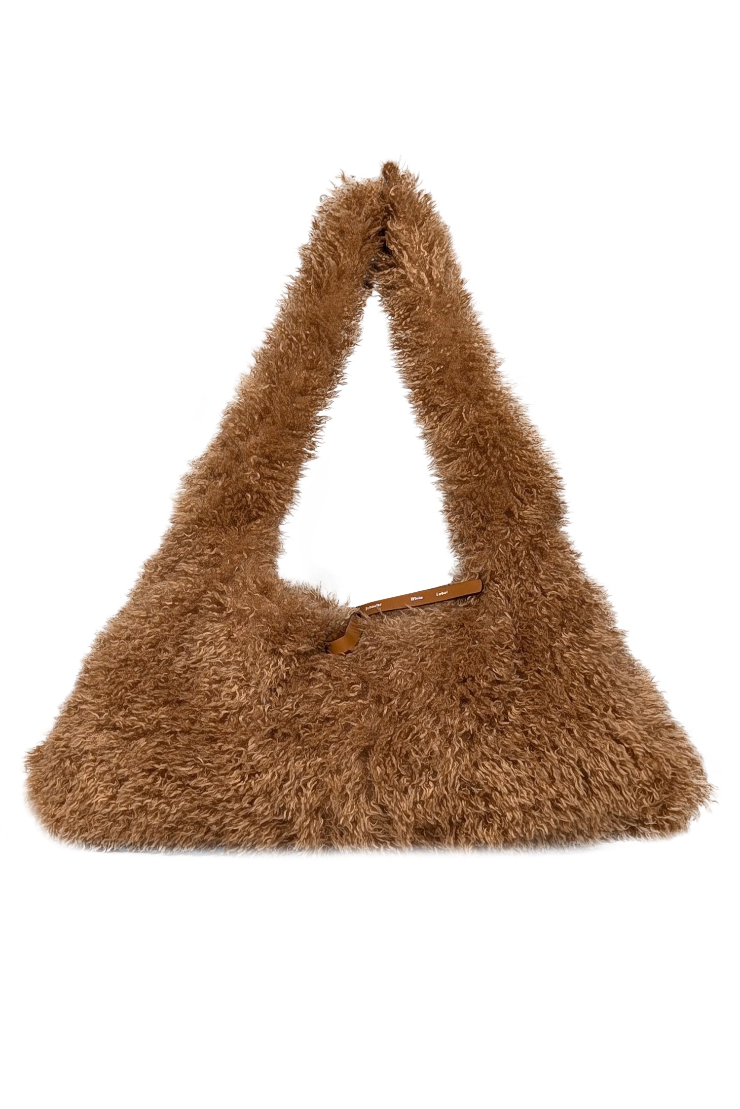 Proenza Schouler Tan Faux Shearling Shoulder Bag - The Ultimate Downtown Fashion Statement