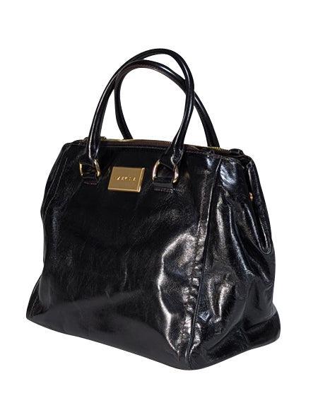 Bimba y Lola - Stunning Dark Brown Leather Satchel with Detachable Strap