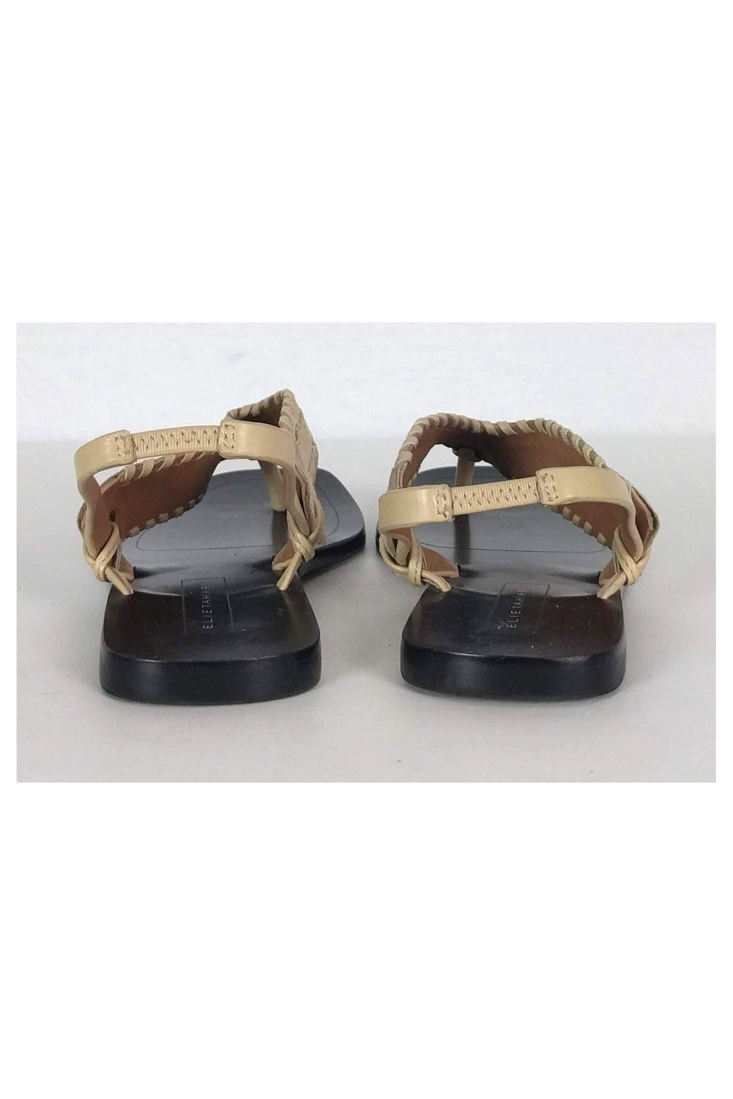 Elie Tahari's Charming Beige Slingback Sandals - Size 7