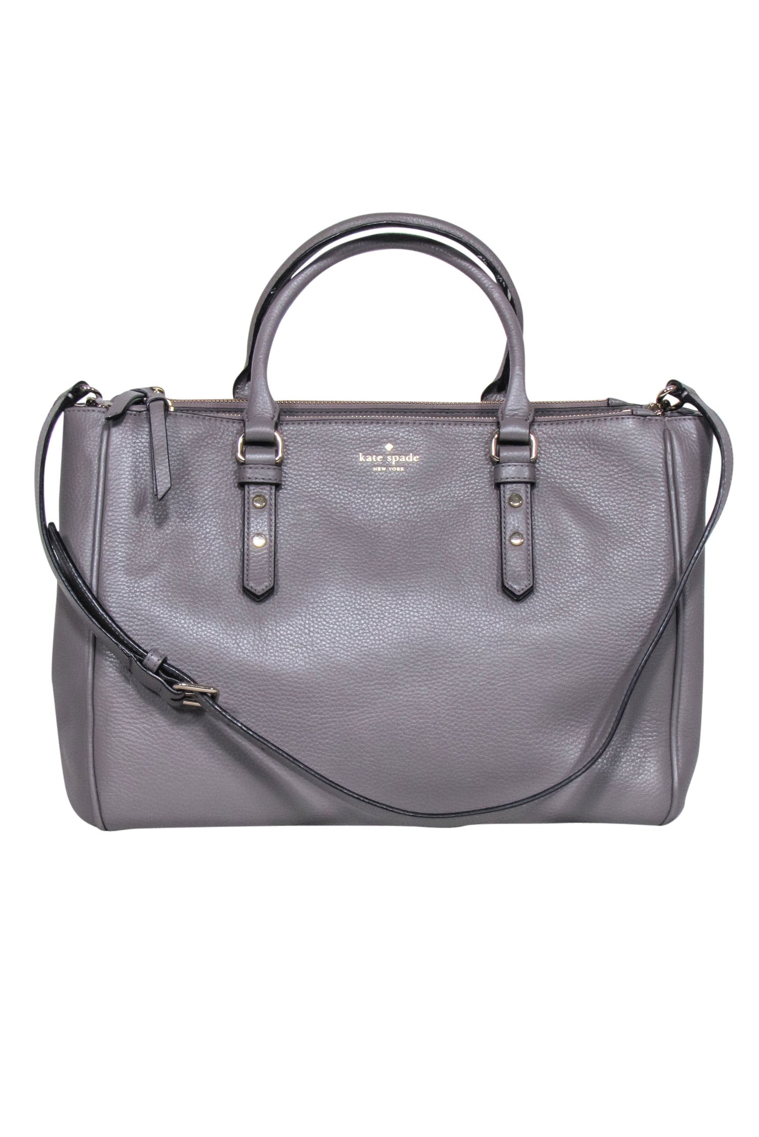 Kate Spade Grey Pebbled Leather Large Tote - The Ultimate Corporate Companion