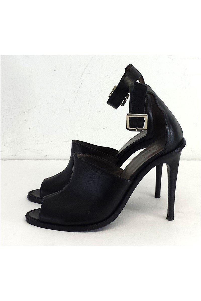 Gorgeous Tibi Black Leather Heels - Size 7! Grab Yours Now!