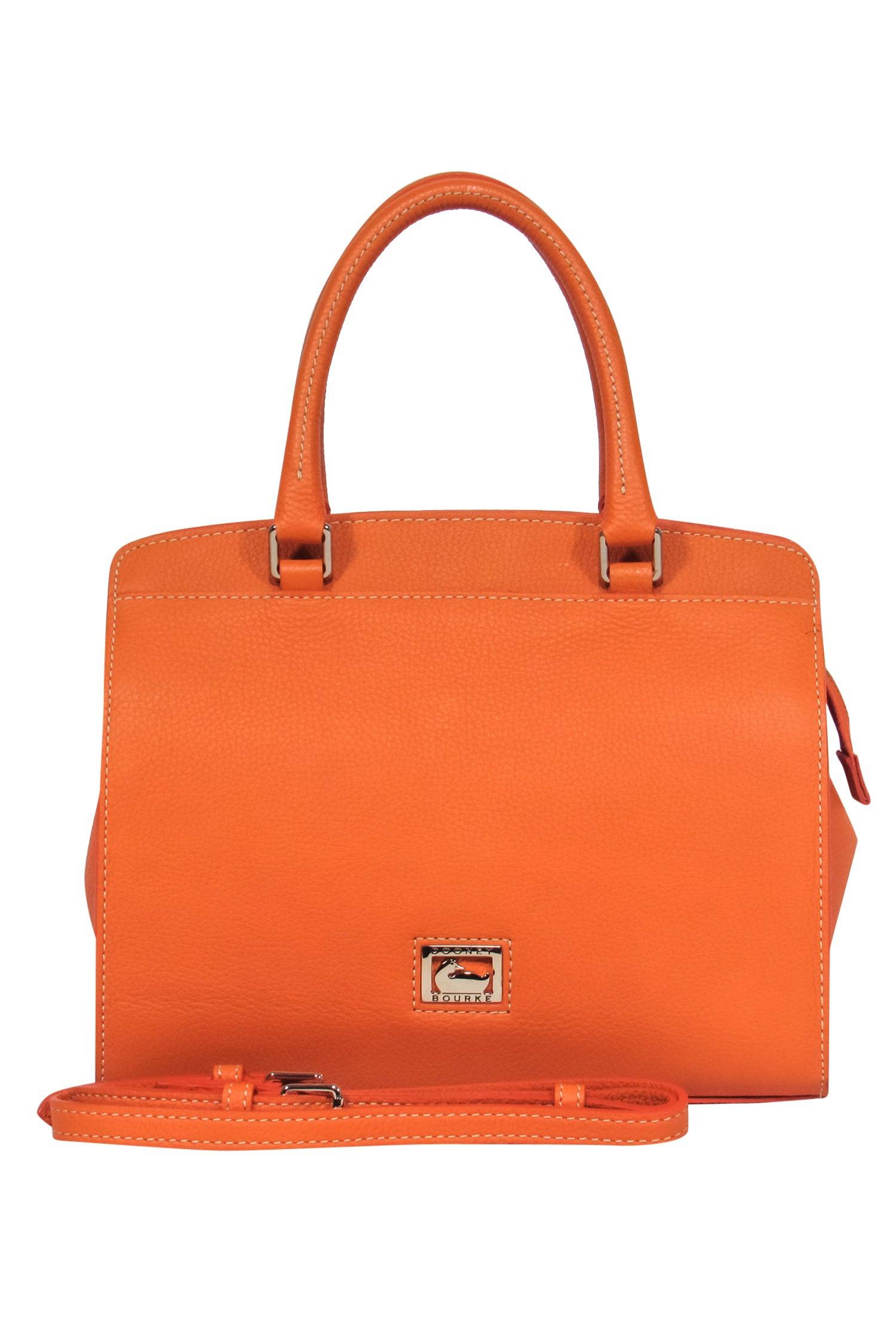 Dooney & Bourke - Stunning Orange Pebbled Convertible Carryall Bag