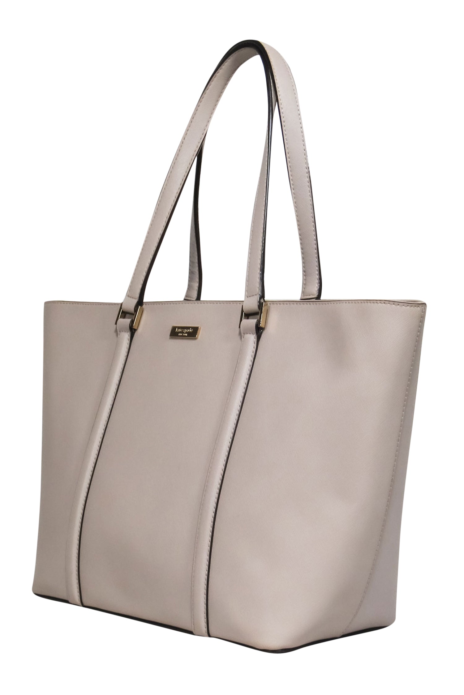 Kate Spade's Stunning Beige Textured Large Zippered Tote Bag