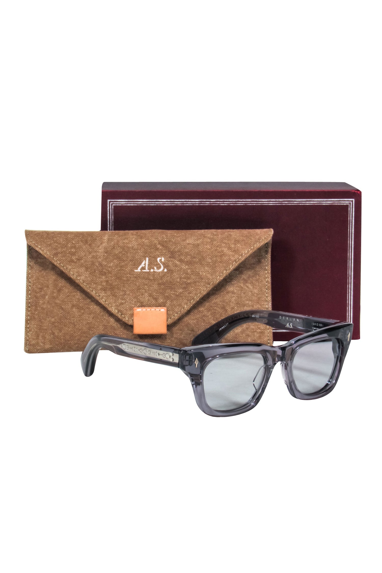 Jacques Marie Mage - Stunning Transparent Blue Square Sunglasses
