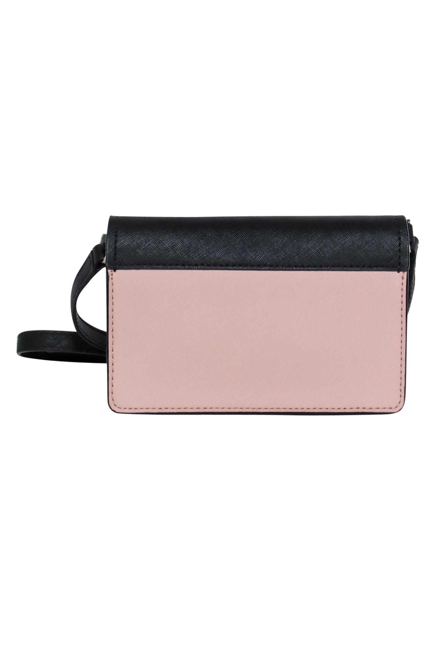 Kate Spade Blush & Black Colorblocked Leather Fold-Over Crossbody - The Ultimate Style Statement