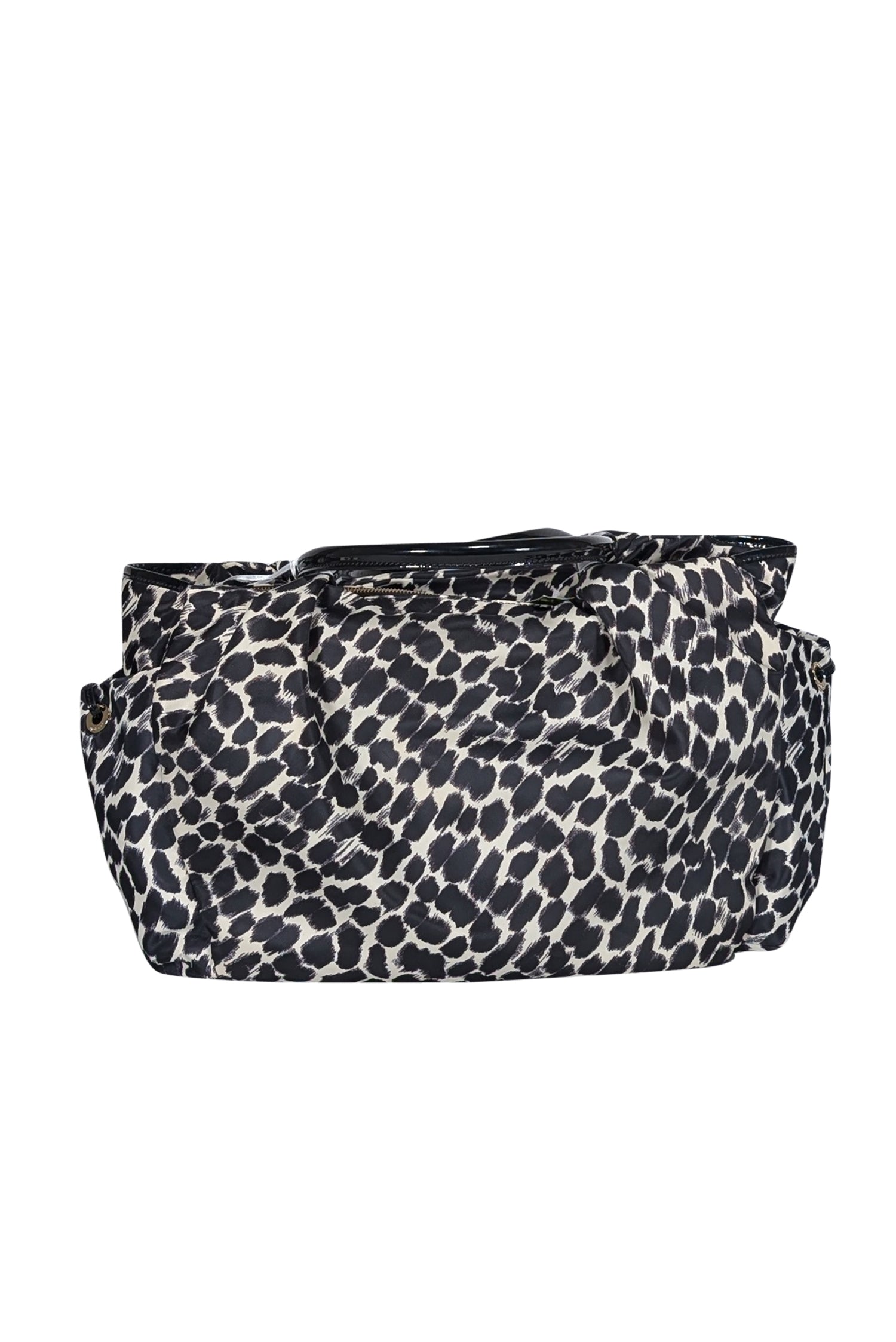 Kate Spade Stevie Baby Tote Bag: Cream & Black Leopard Print Nylon
