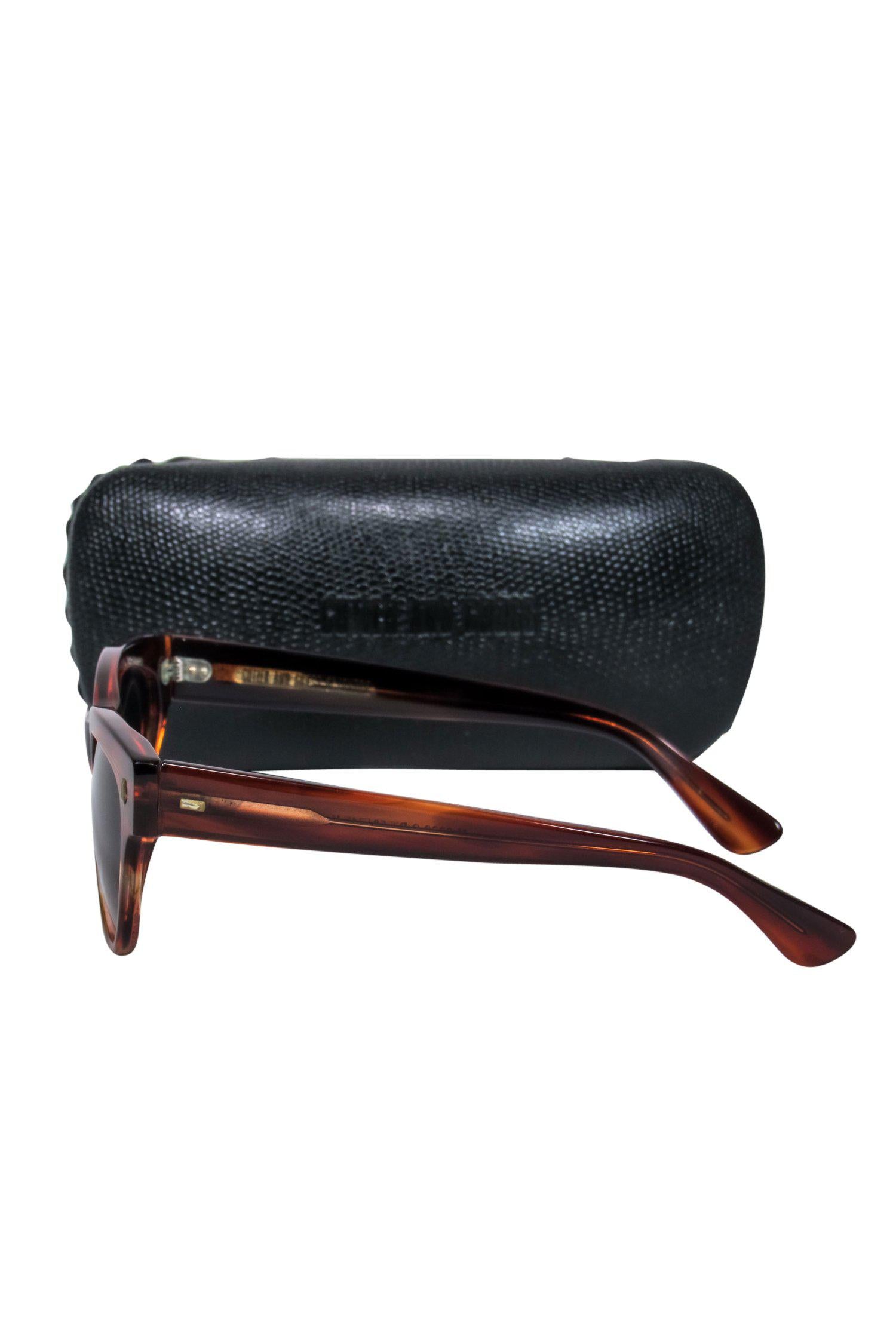 Cutler and Gross - Stunning Brown Marbled Cat Eye Sunglasses