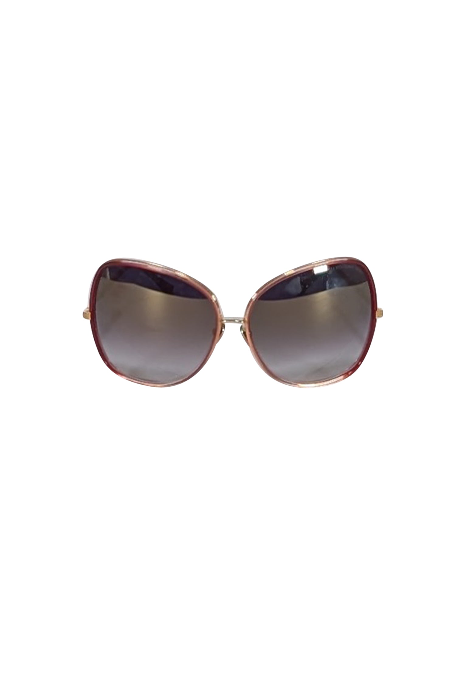 Dita Red & Gold Ombre Bluebird Two Large Sunglasses