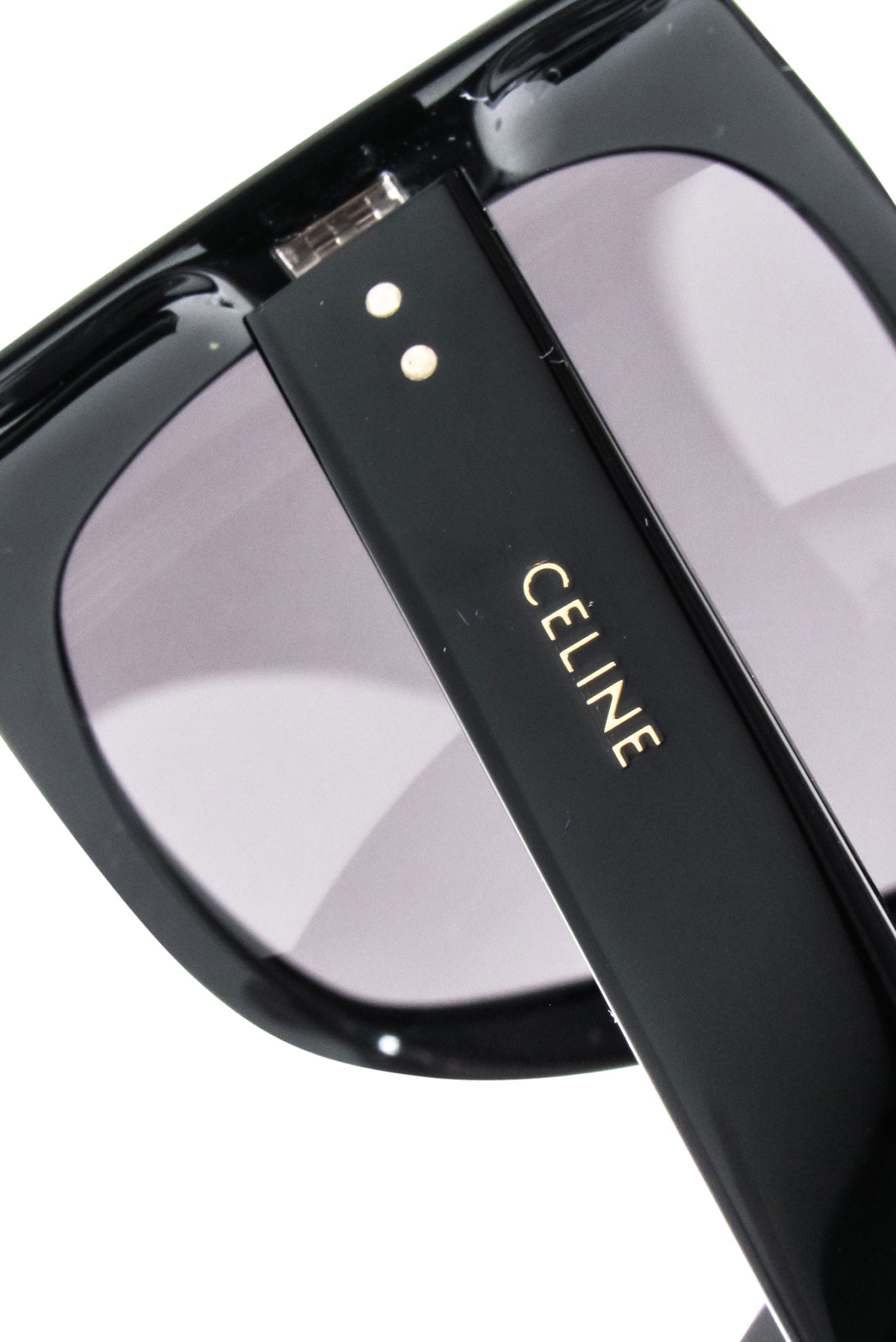 Celine's Stunning Black Rectangular Oversized Sunglasses