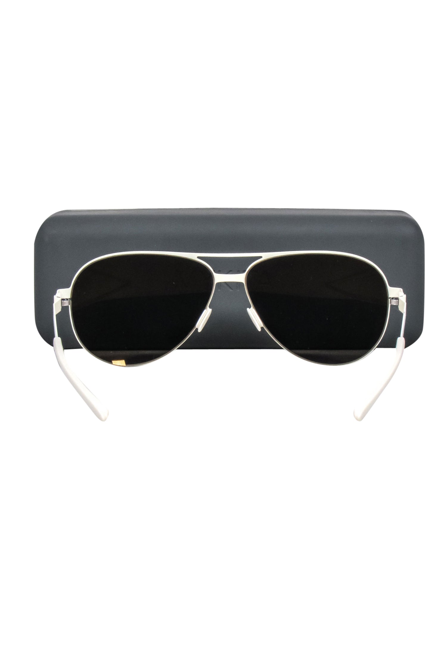 Mykita Ivory Aviator Sunglasses with Bronze Reflective Lenses