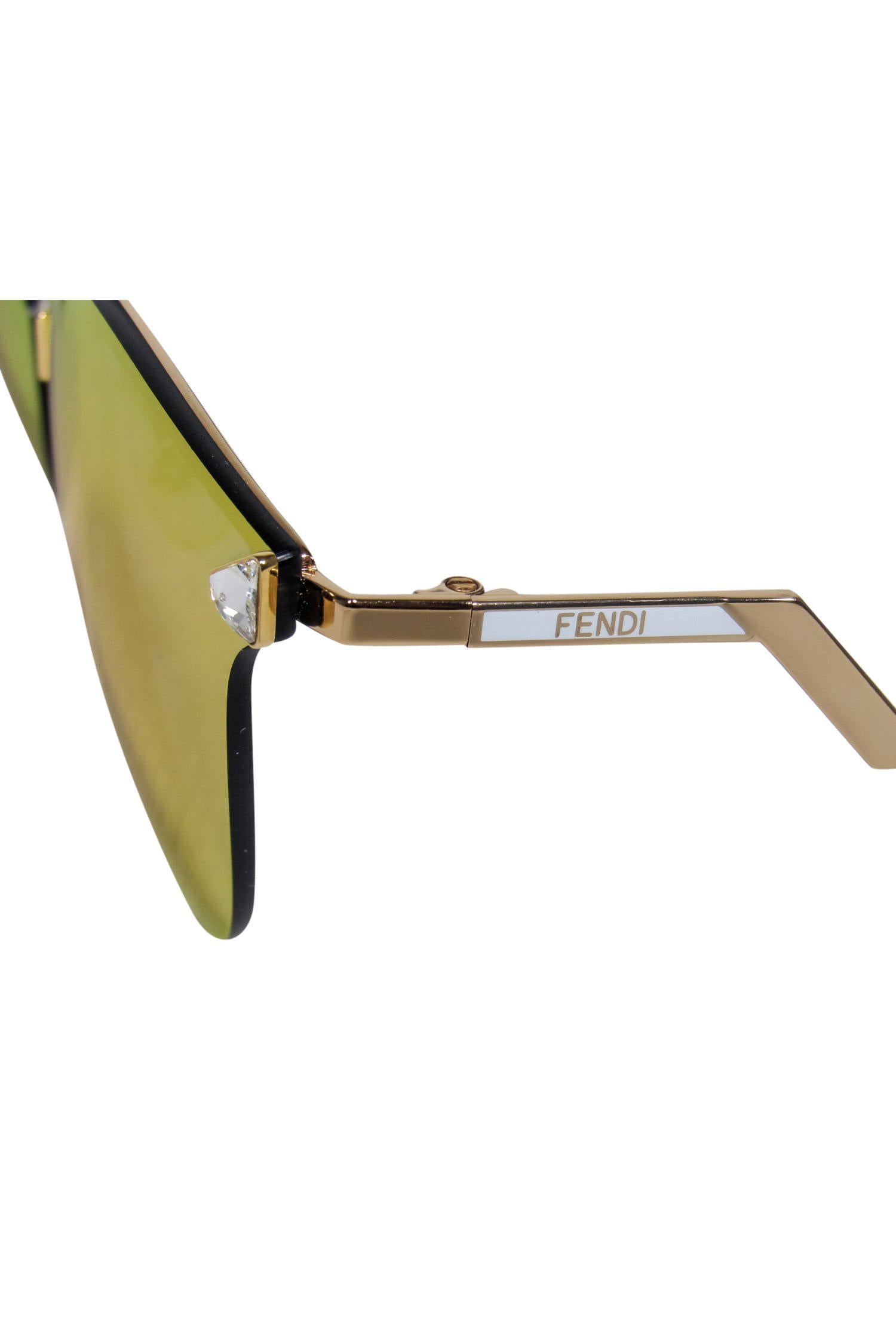 Fendi Gold Reflective Wayfarer Sunglasses: A Glamorous Must-Have