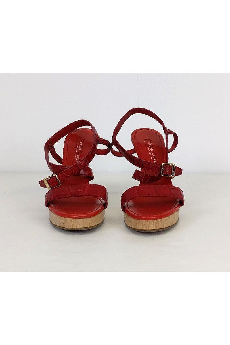 Ralph Lauren Collection - Stunning Red Sandals in Size 8