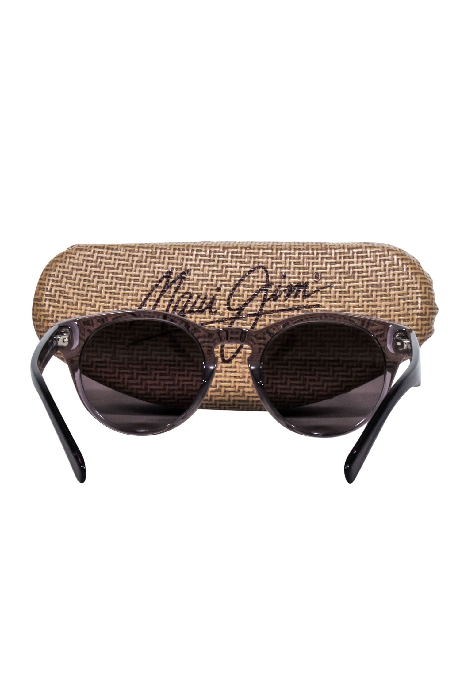 Maui Jim Greyish-Brown Transparent Round Vacation Sunglasses