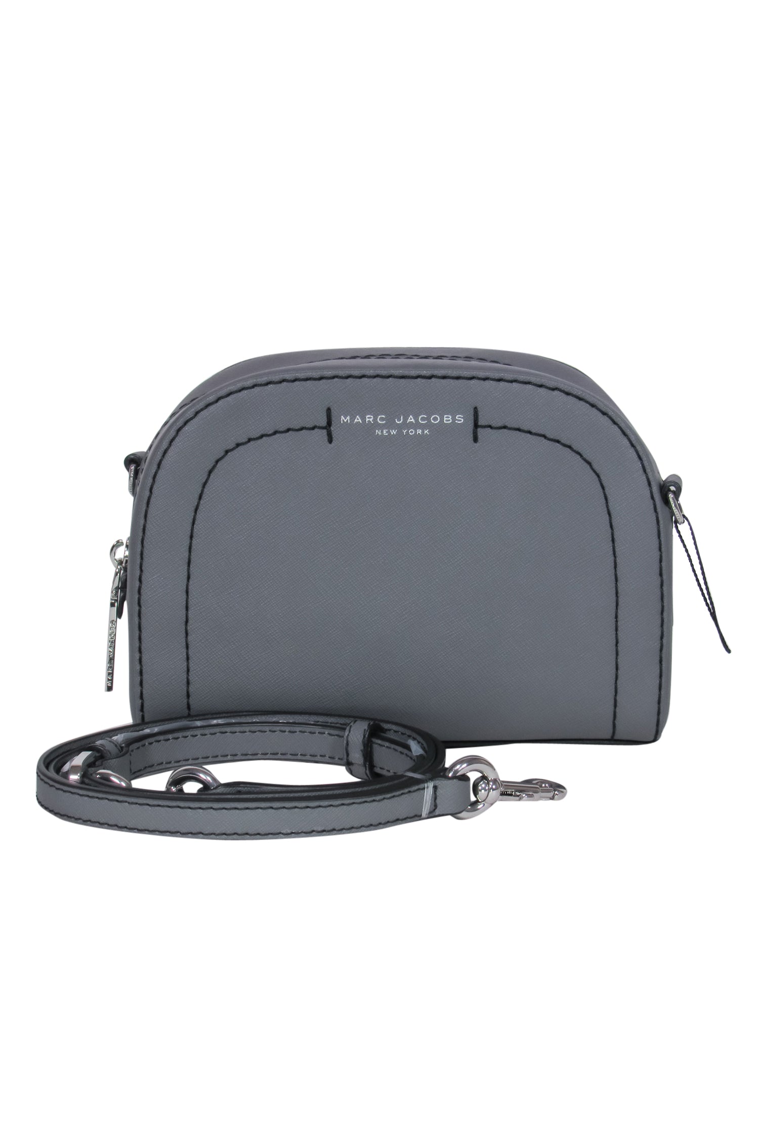 Marc Jacobs Gray Textured Leather Crossbody: A Fashion Must-Have