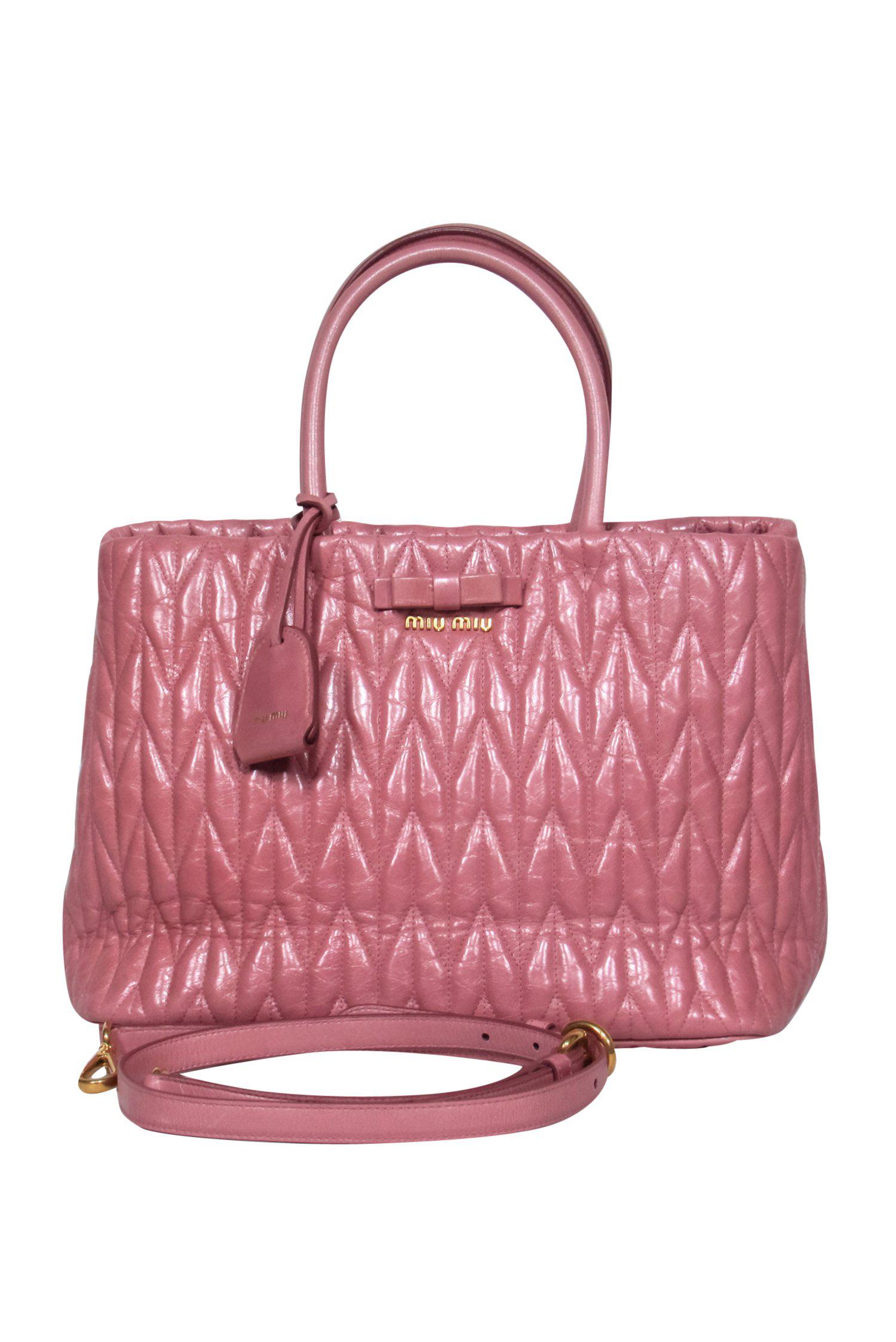 Miu Miu Pink Quilted Convertible Satchel - The Ultimate Barbie-Inspired Accessory