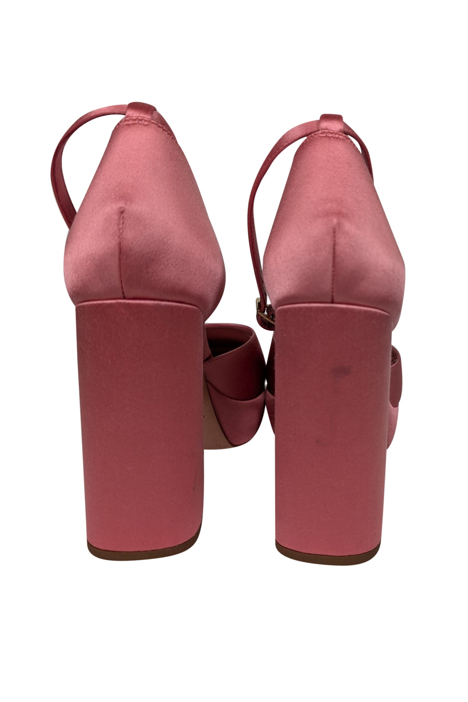 Loeffler Randall Pink Satin Selina Platform Pumps - Size 11: Be the It - Girl!
