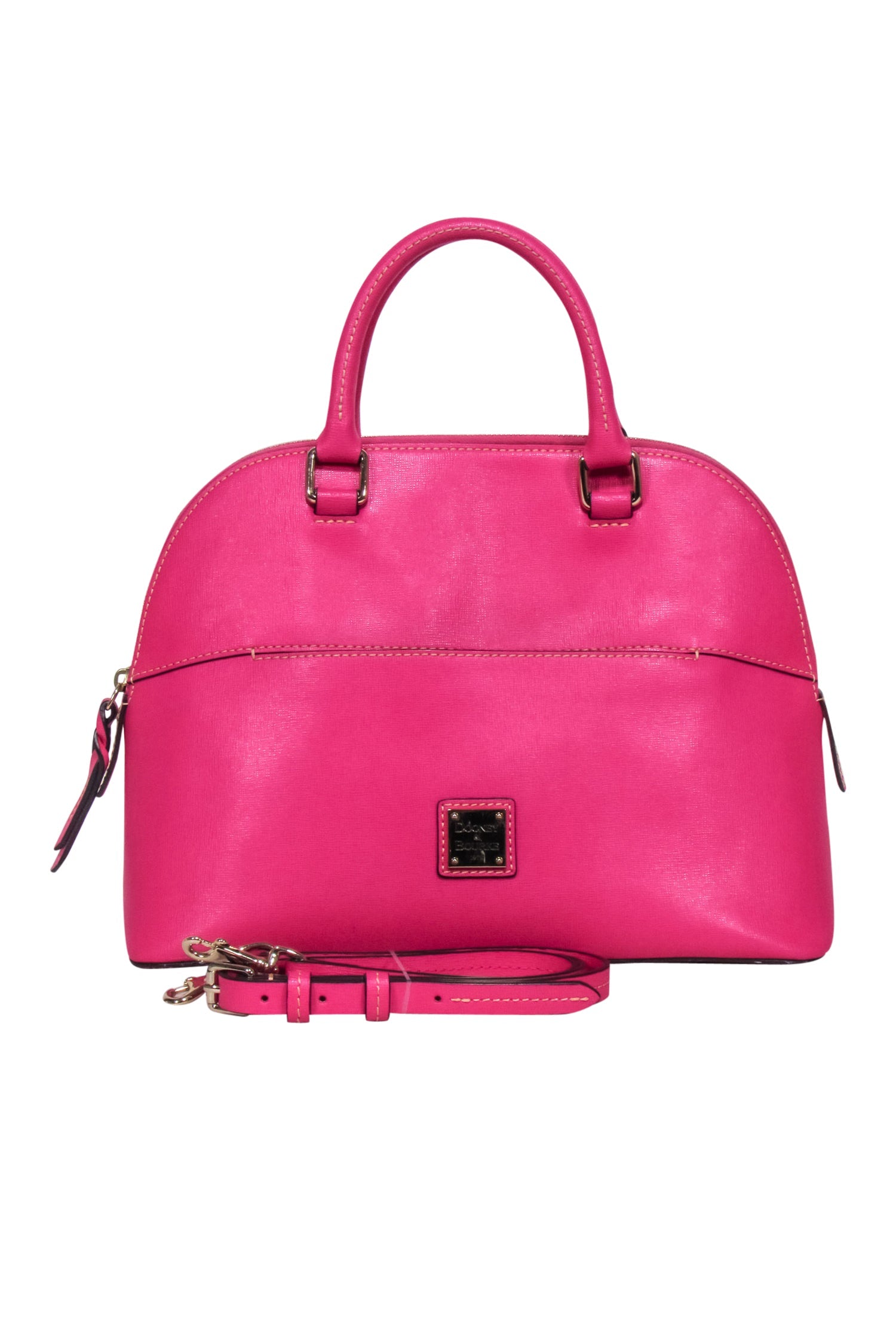 Dooney & Bourke - Stunning Hot Pink Saffiano Leather Satchel Bag