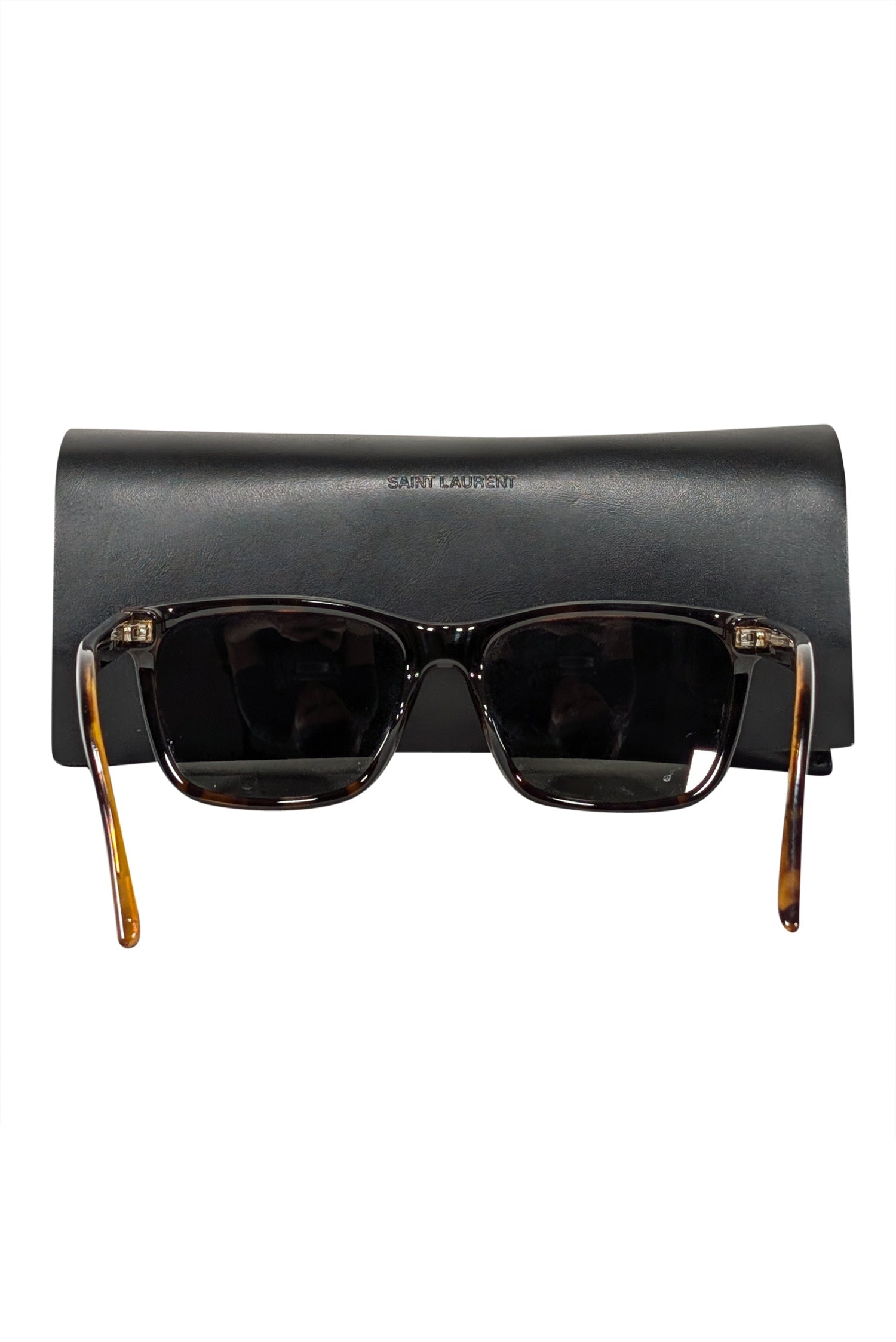 Yves Saint Laurent Brown Tortoise Square Sunglasses - A Chic Fall Essential