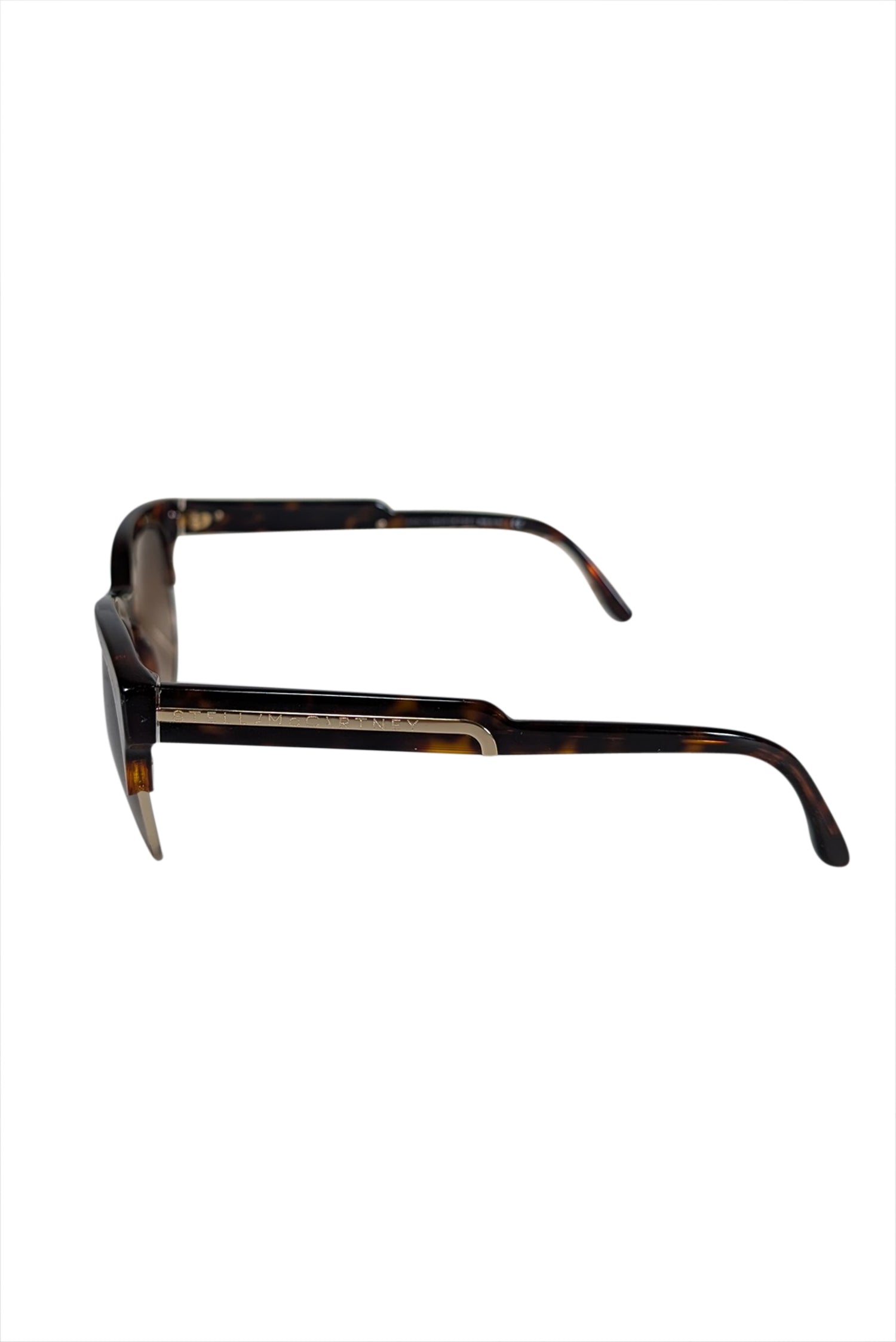 Stella McCartney's Quirky Brown Tortoise Round Sunglasses