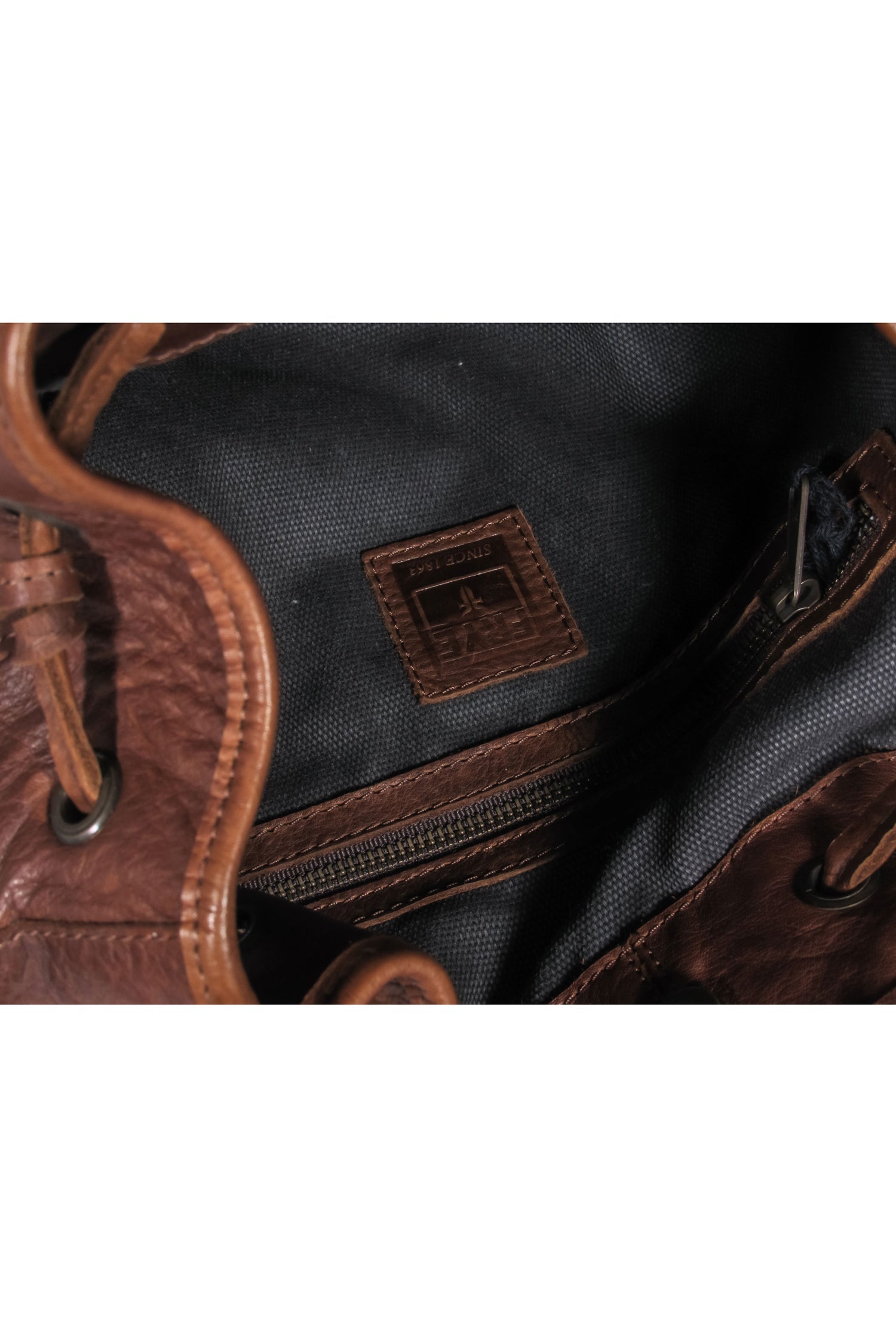 Frye's Stunning Brown Leather Studded Drawstring Crossbody Bag