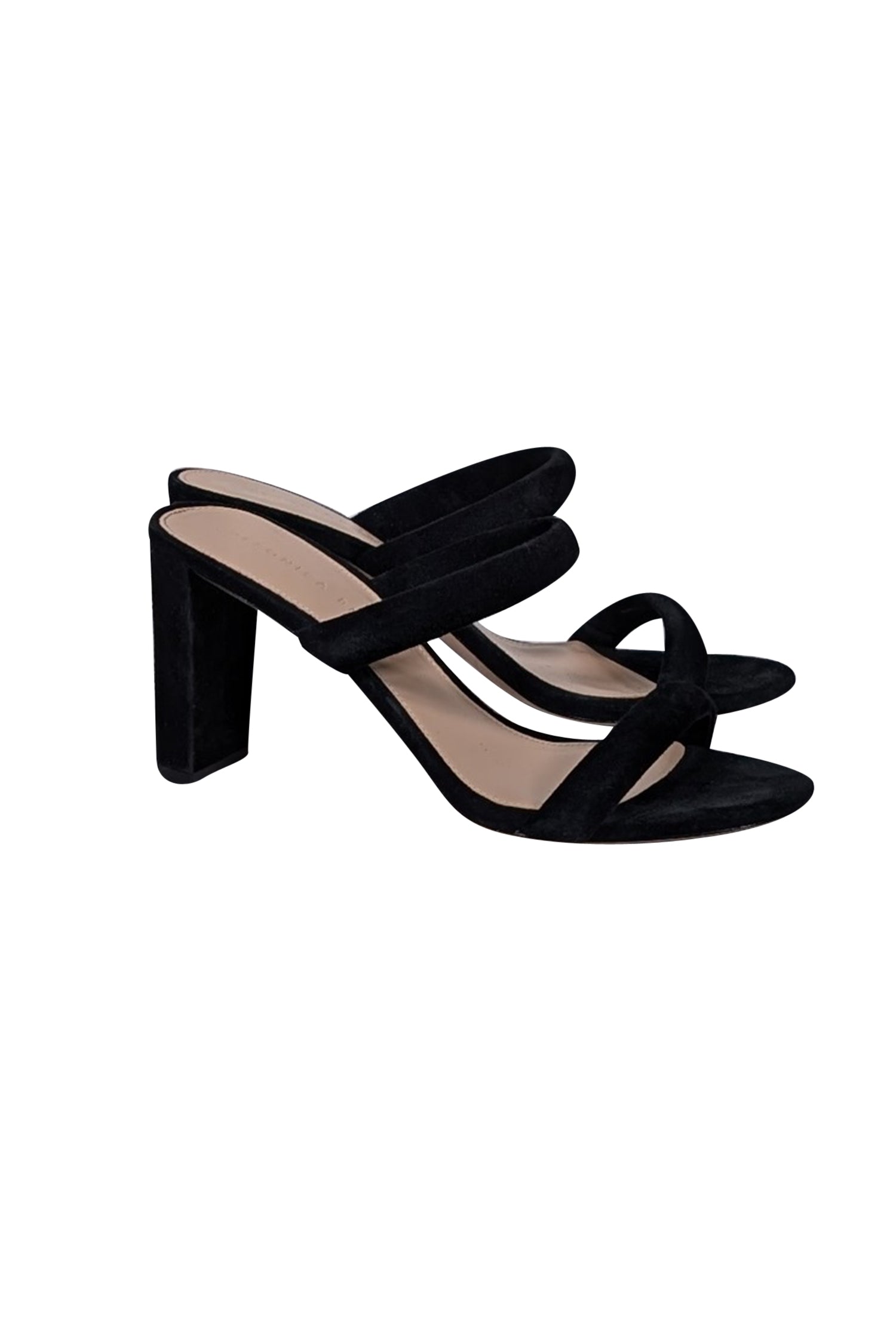 Veronica Beard's Stunning Black Suede Strappy Heeled Sandals - Size 8.5