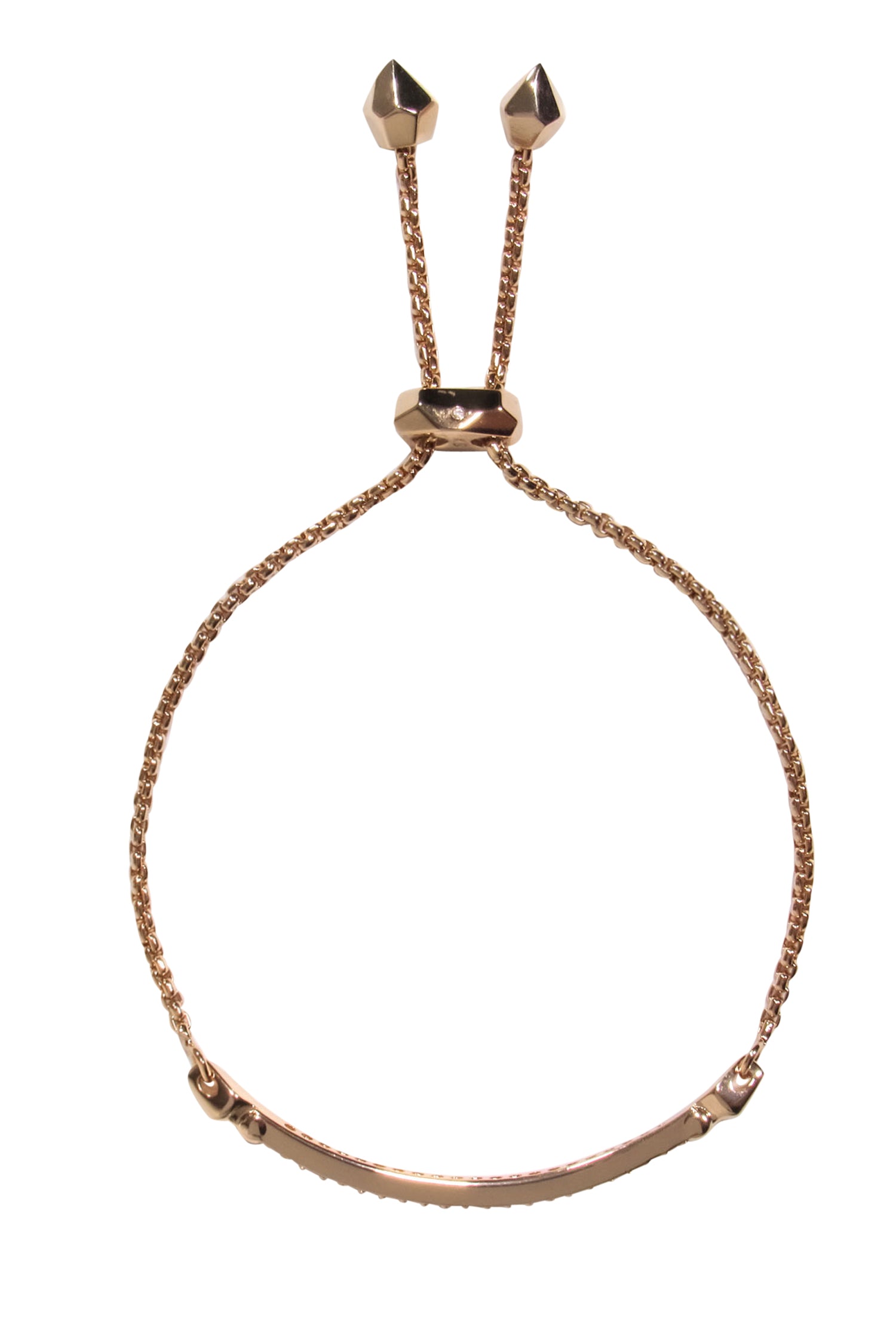 Kendra Scott's Stunning Rose Gold Adjustable Jeweled Bar Bracelet