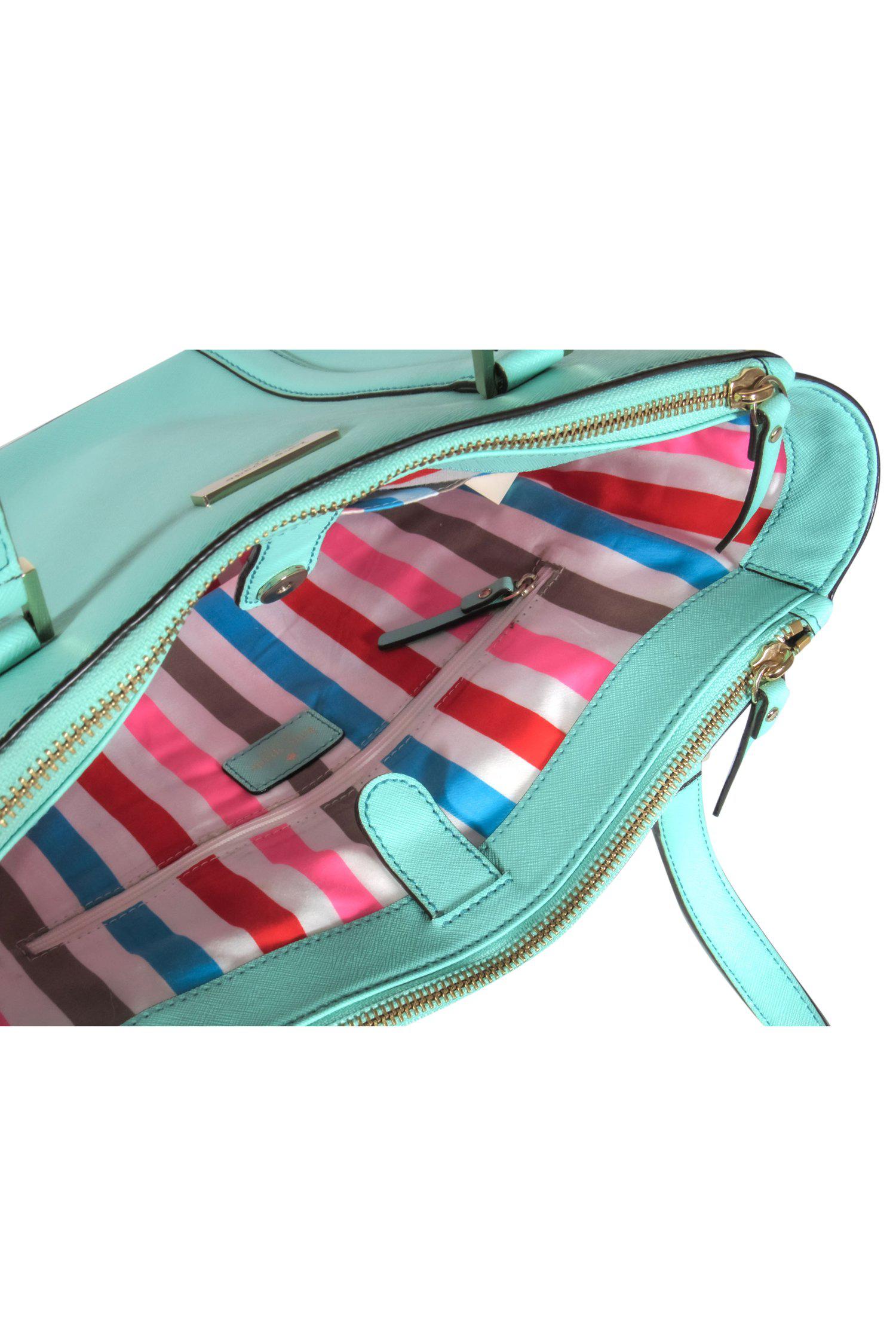 Kate Spade Mint Textured Leather Satchel - A Stylish Essential