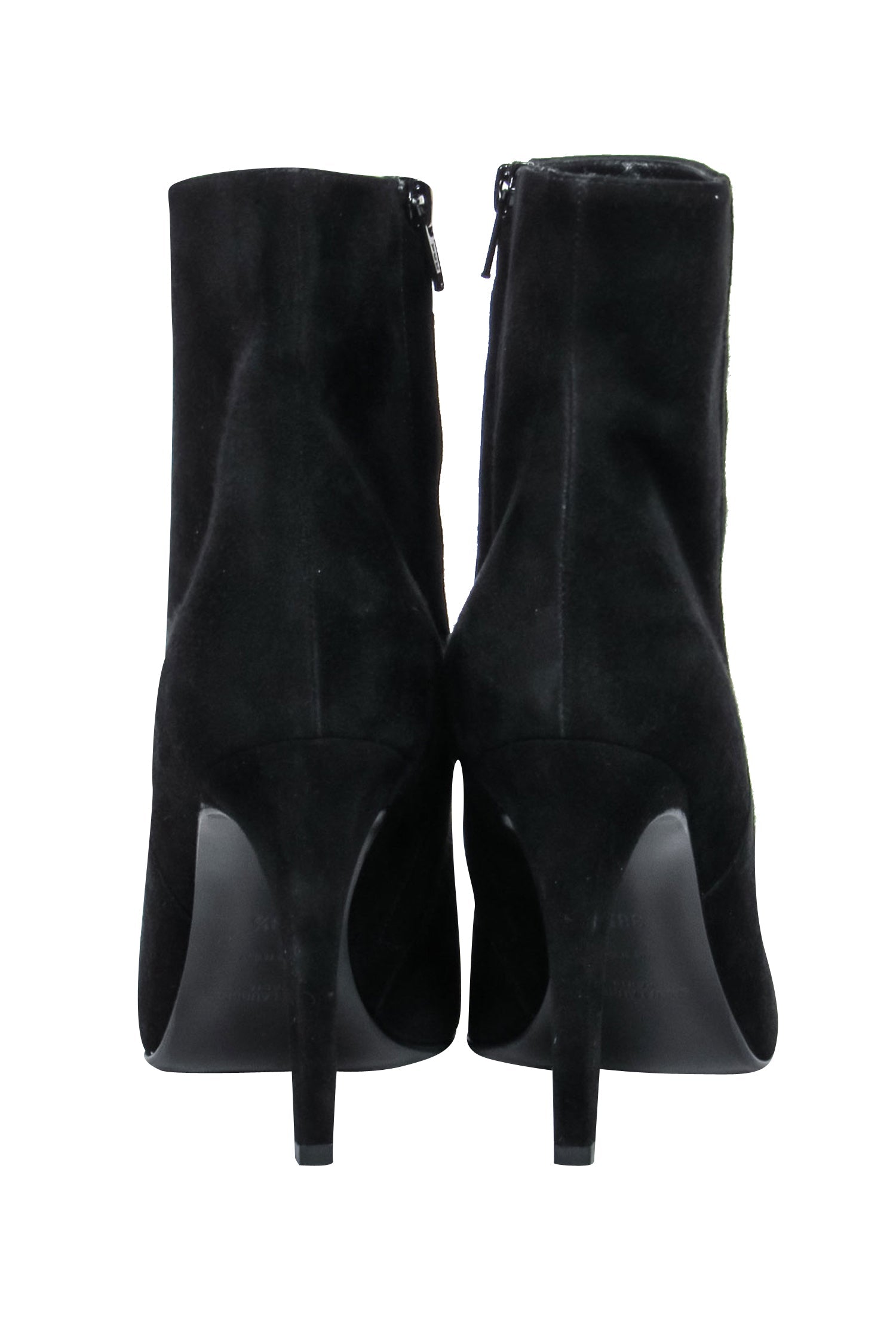 Saint Laurent Black Suede Booties - Size 8.5 - Elevate Your Fall/Winter Style!