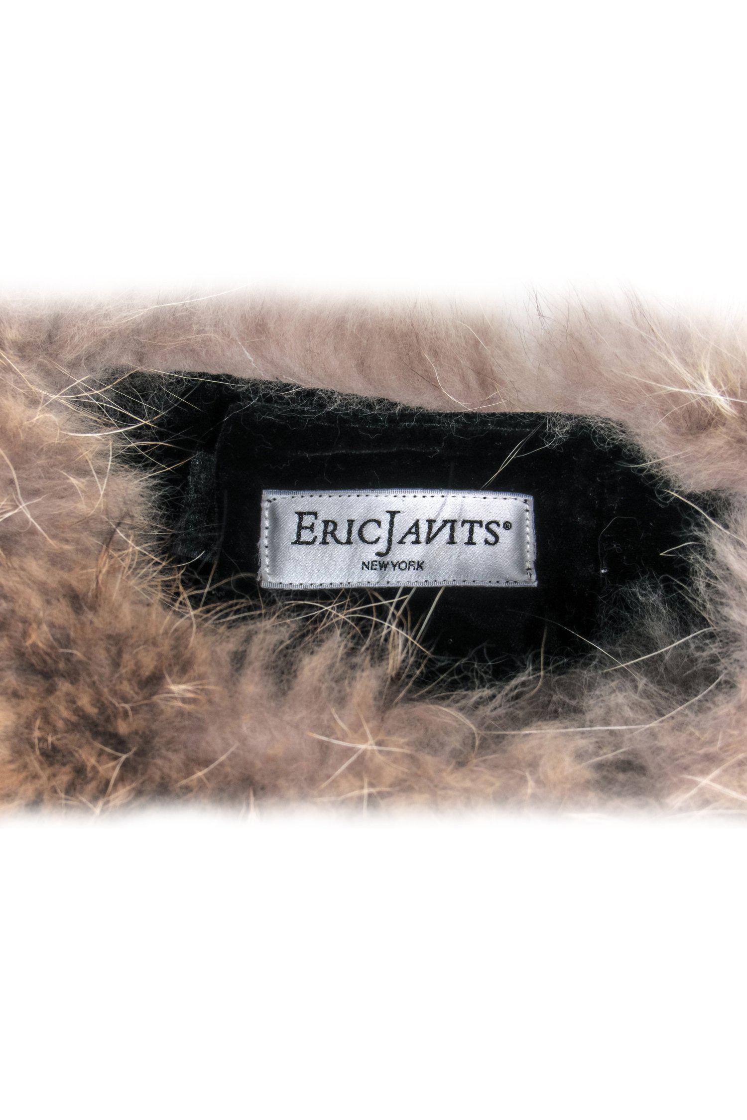 Eric Javits Tan Luxury Fur Wrap-Around Headband