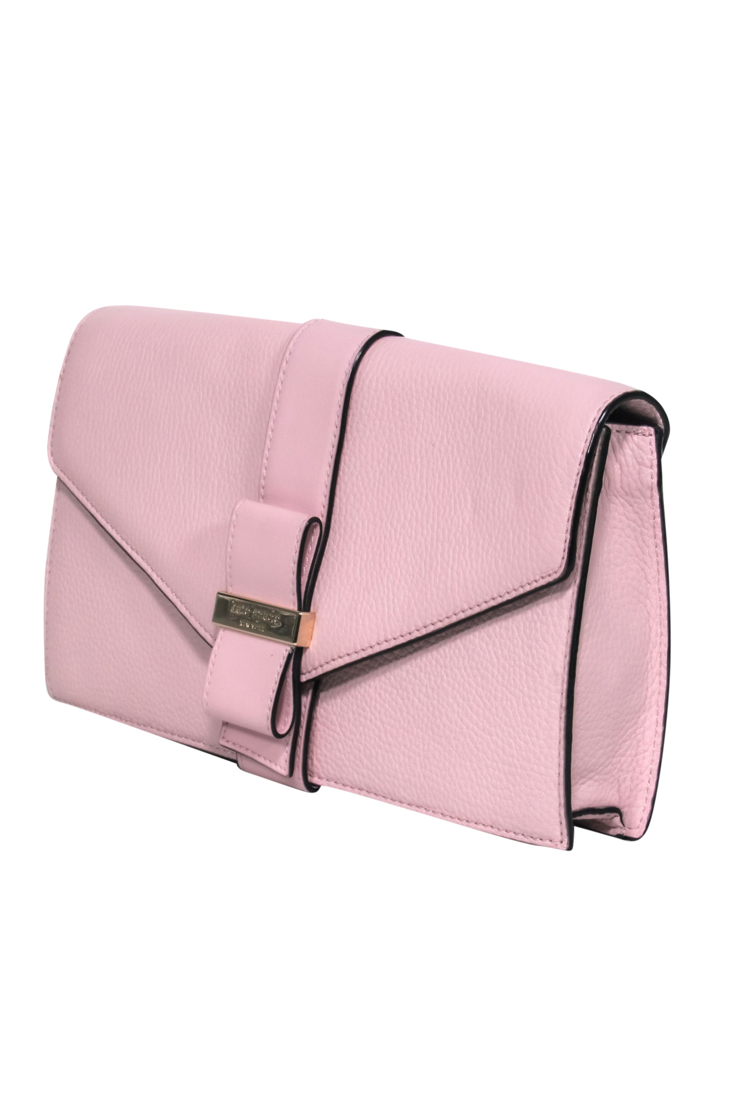 Kate Spade Baby Pink Pebbled Leather Fold-Over Clutch: A Chic Spring Essential