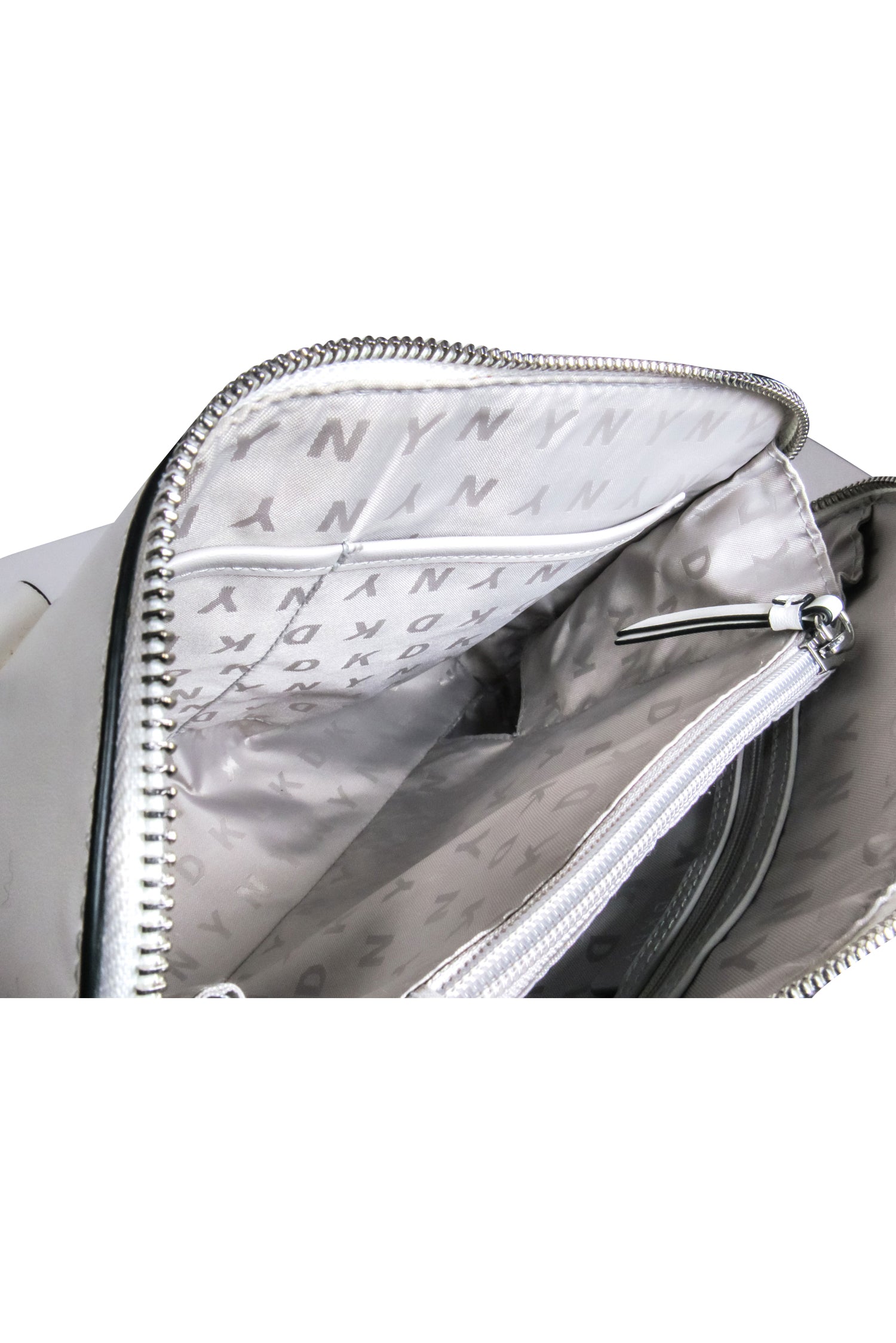 DKNY - Stylish Ivory Handbag with Middle Strip