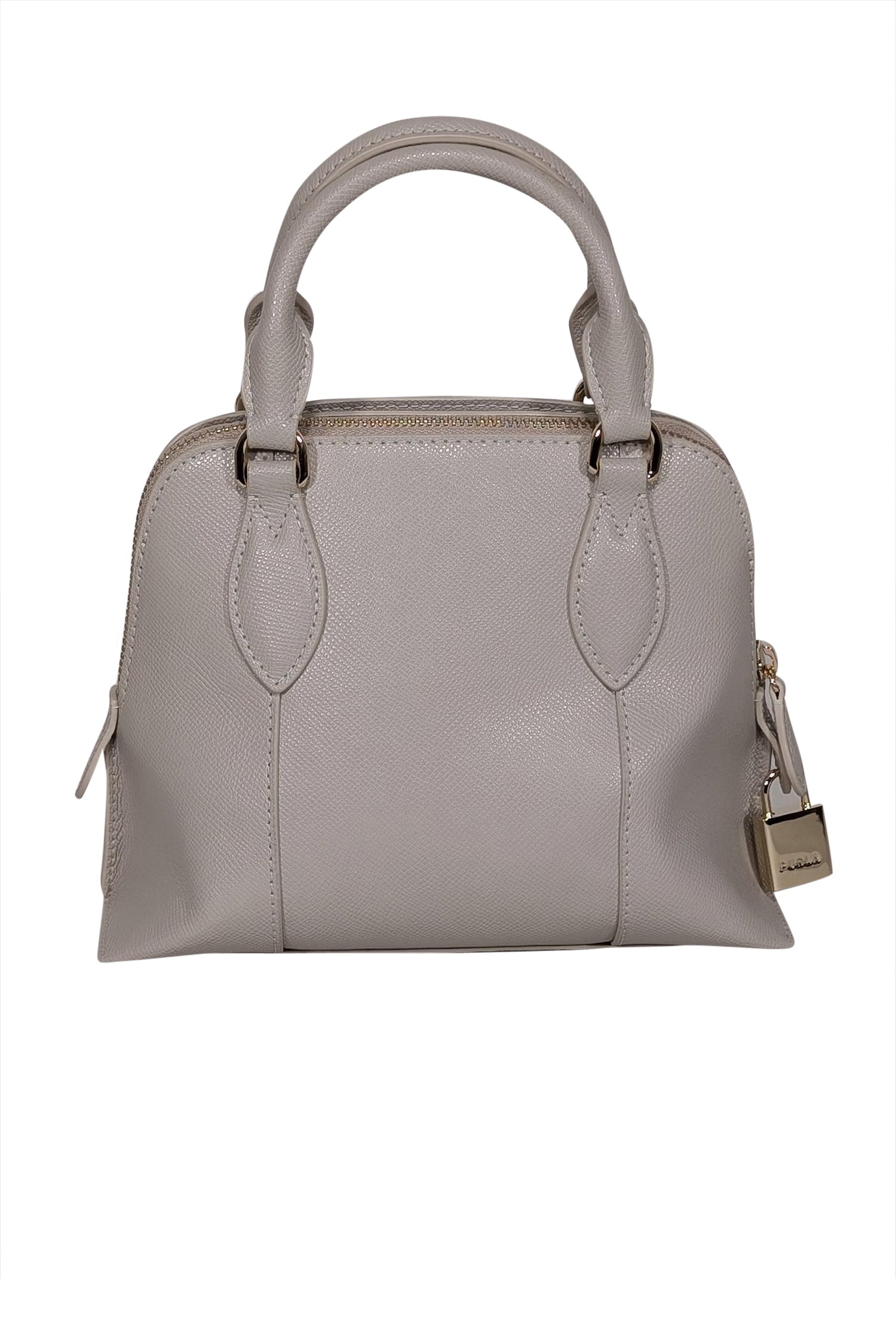 Furla - Elegant Beige Saffiano Leather Crossbody Bag