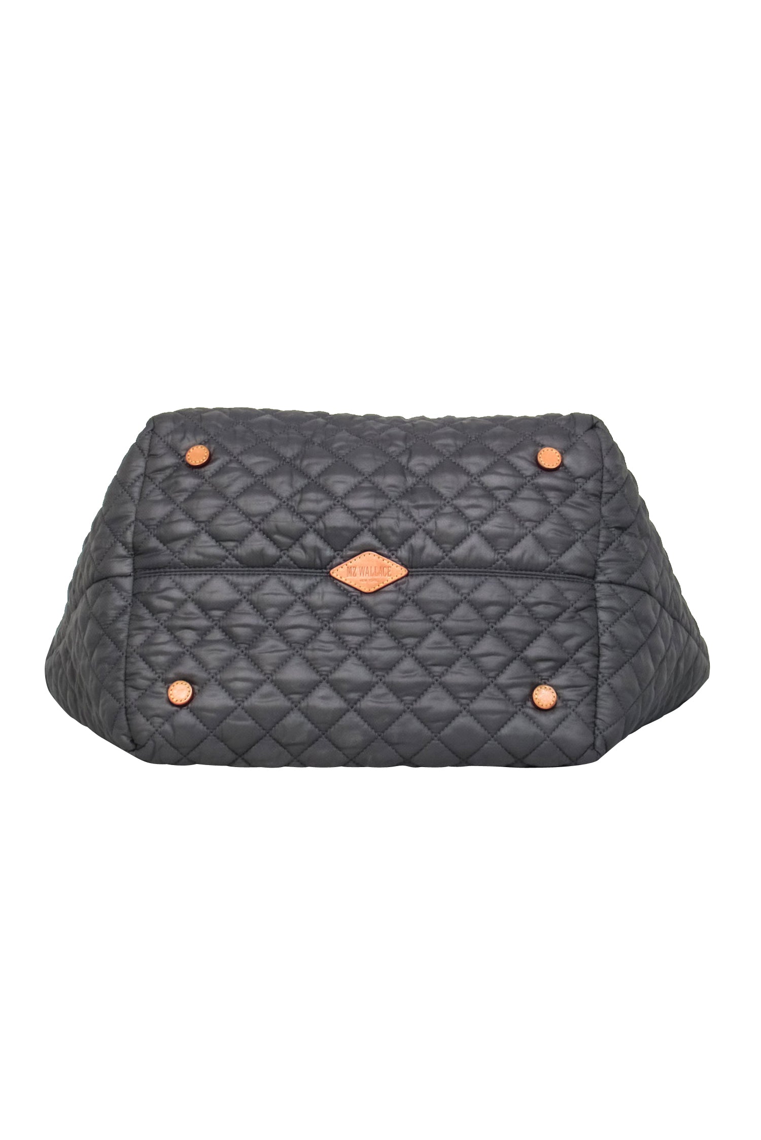 MZ Wallace Gray Quilted Puffer Leather-Trimmed Zipper Tote - Your Ultimate Travel Companion