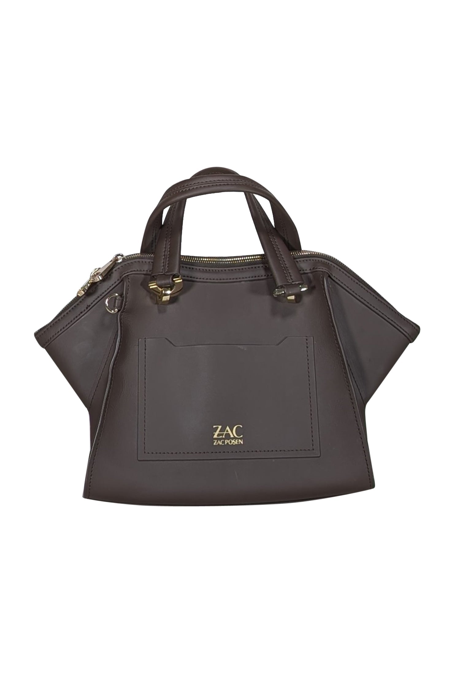 Zac Posen's Stylish Brown Leather Satchel Bag