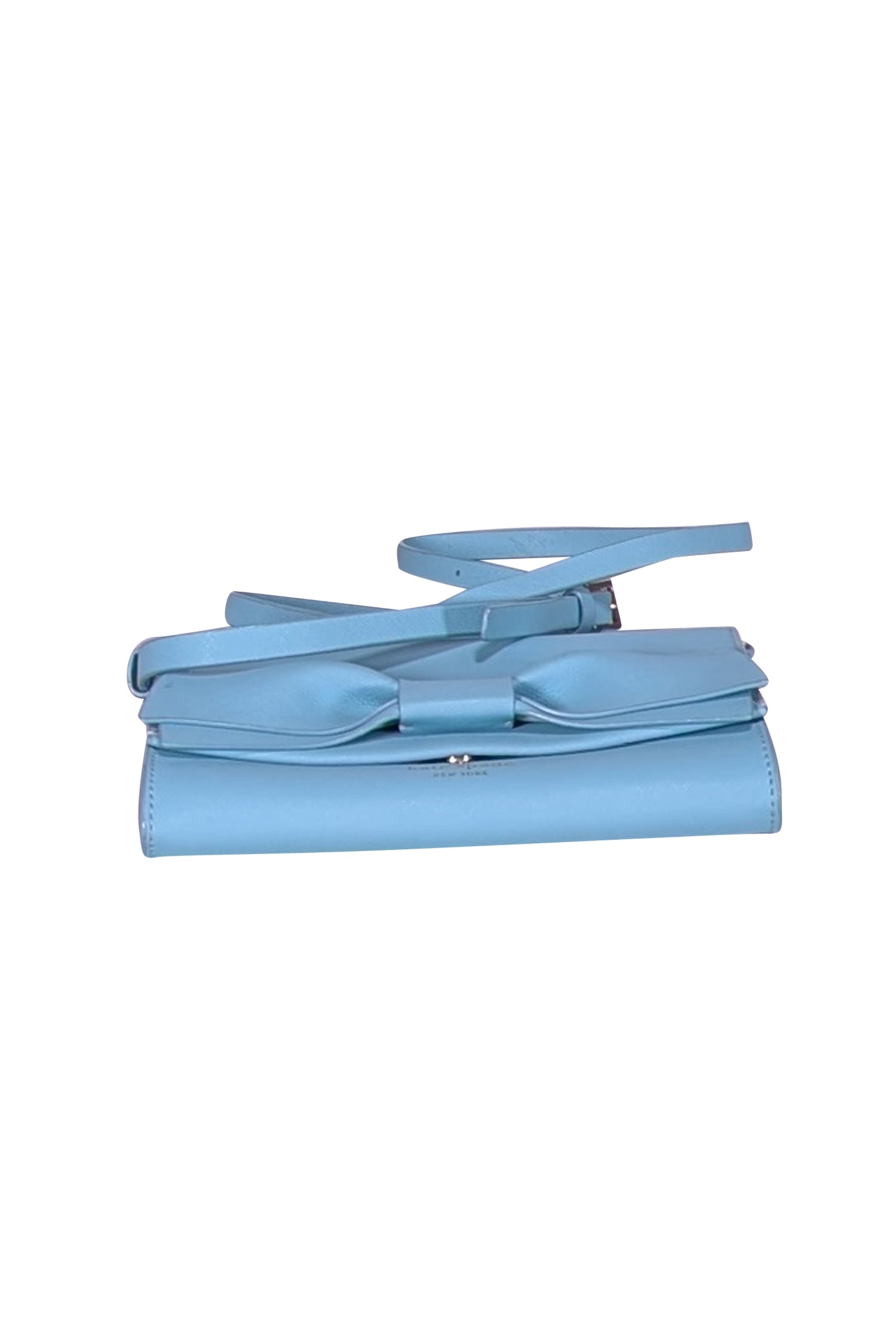 Kate Spade Aqua Blue Bow-Front Saffiano Leather Crossbody: A Colorful Spring Essential