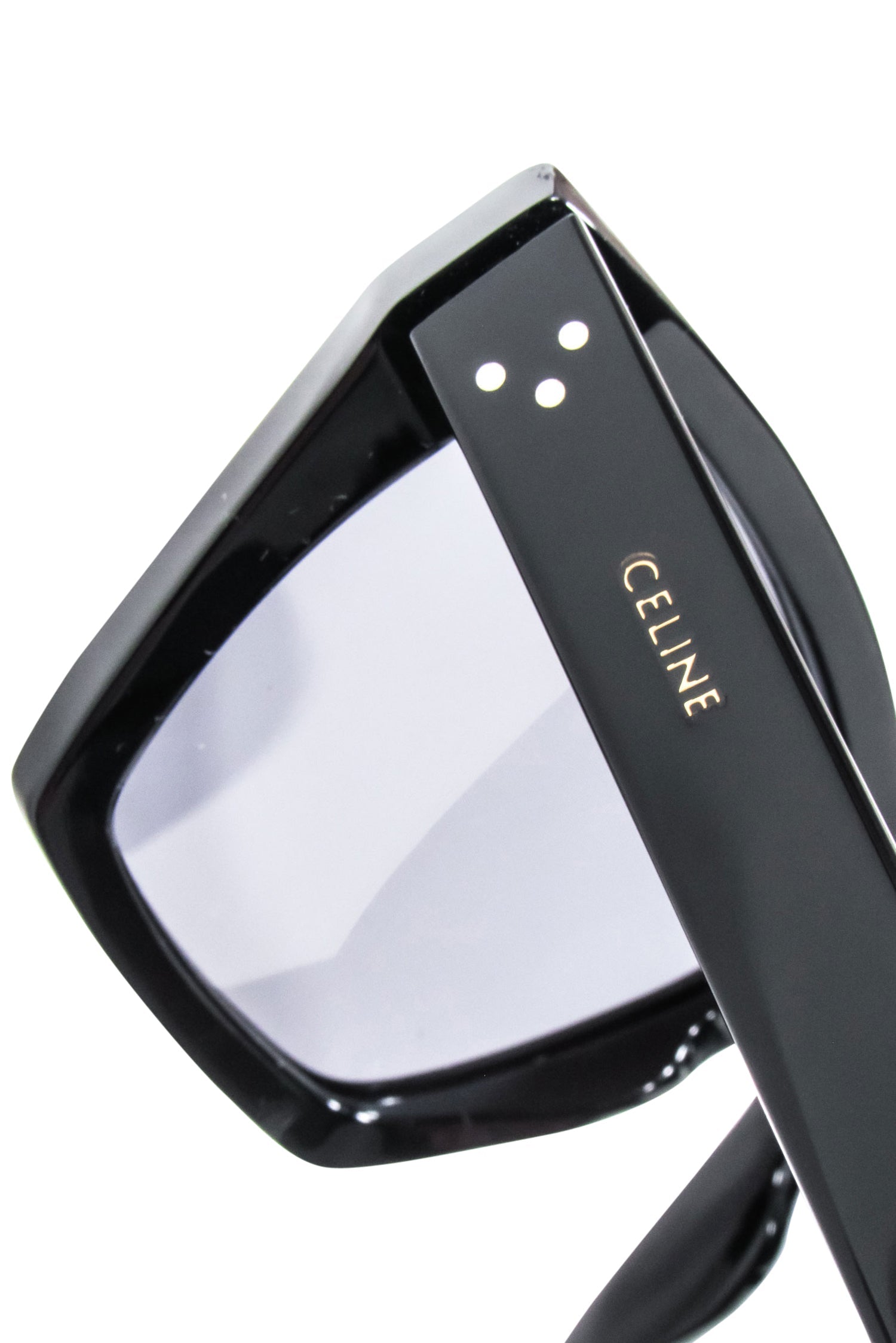 Celine's Stunning Black Square Cat Eye Sunglasses