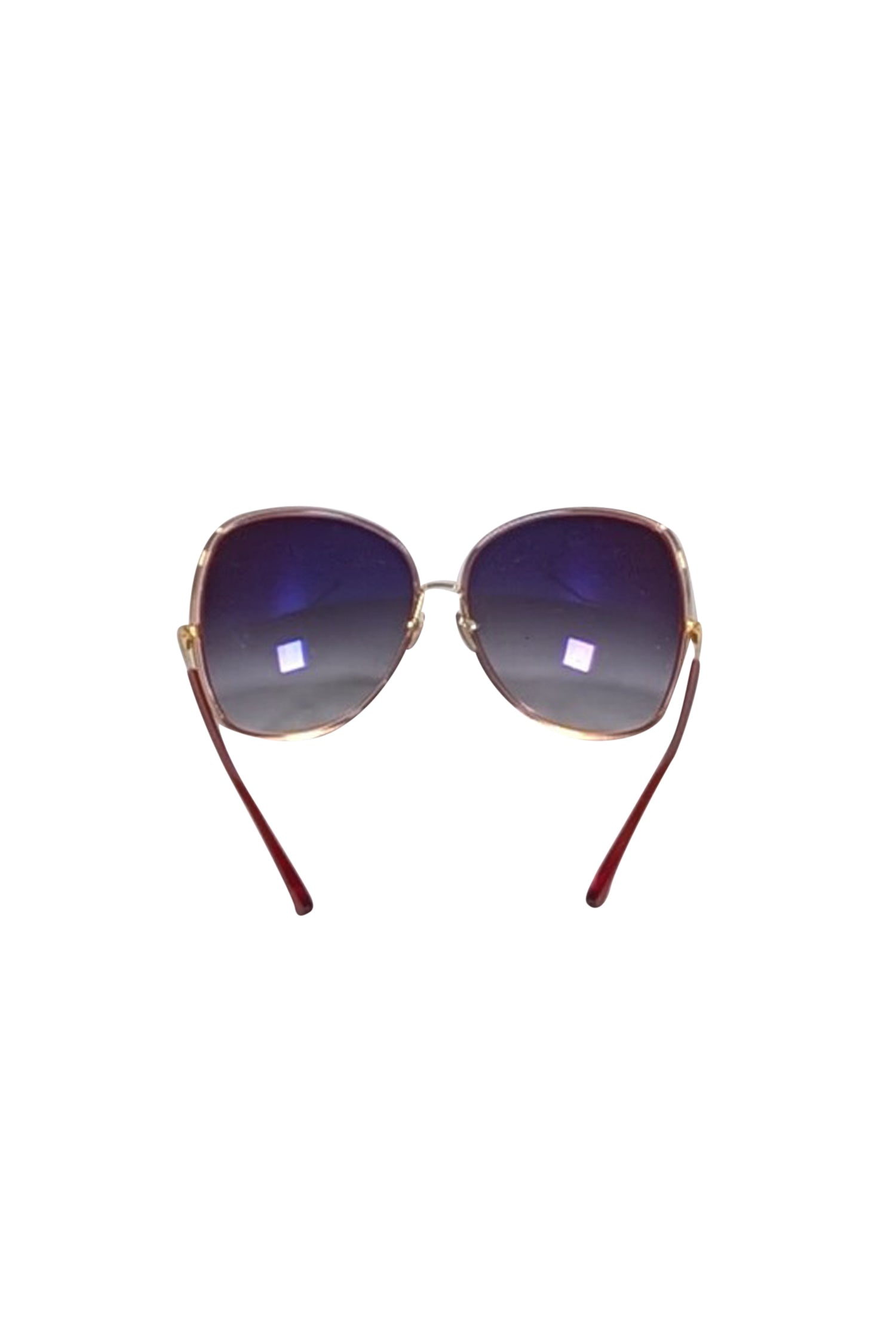 Dita Red & Gold Ombre Bluebird Two Large Sunglasses