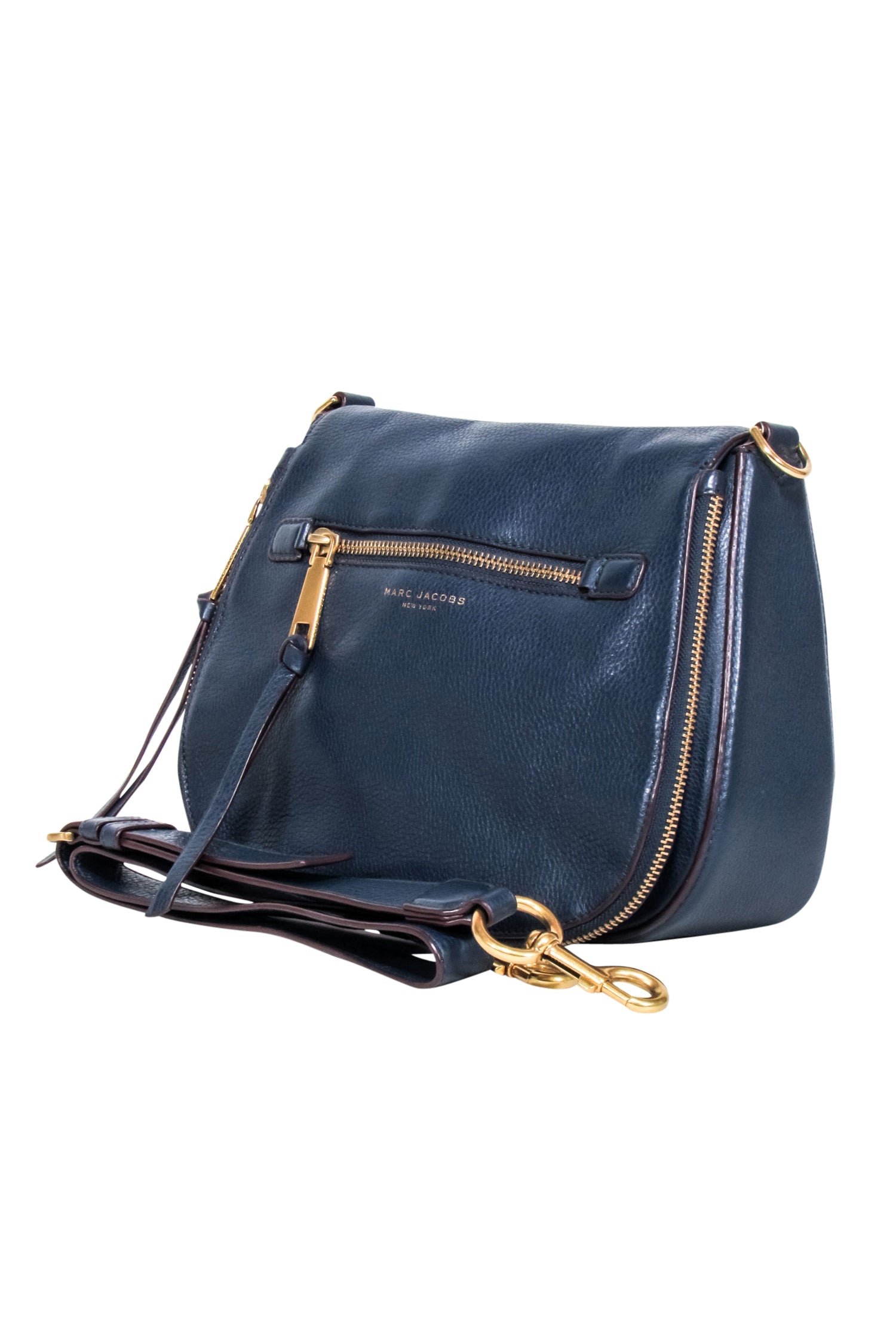 Marc Jacobs Navy Pebbled Leather Crossbody Bag: A Timeless Fashion Statement