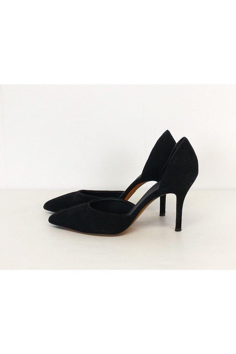 Vince's Stunning Black Suede Cut-Out Heels - Size 9.5