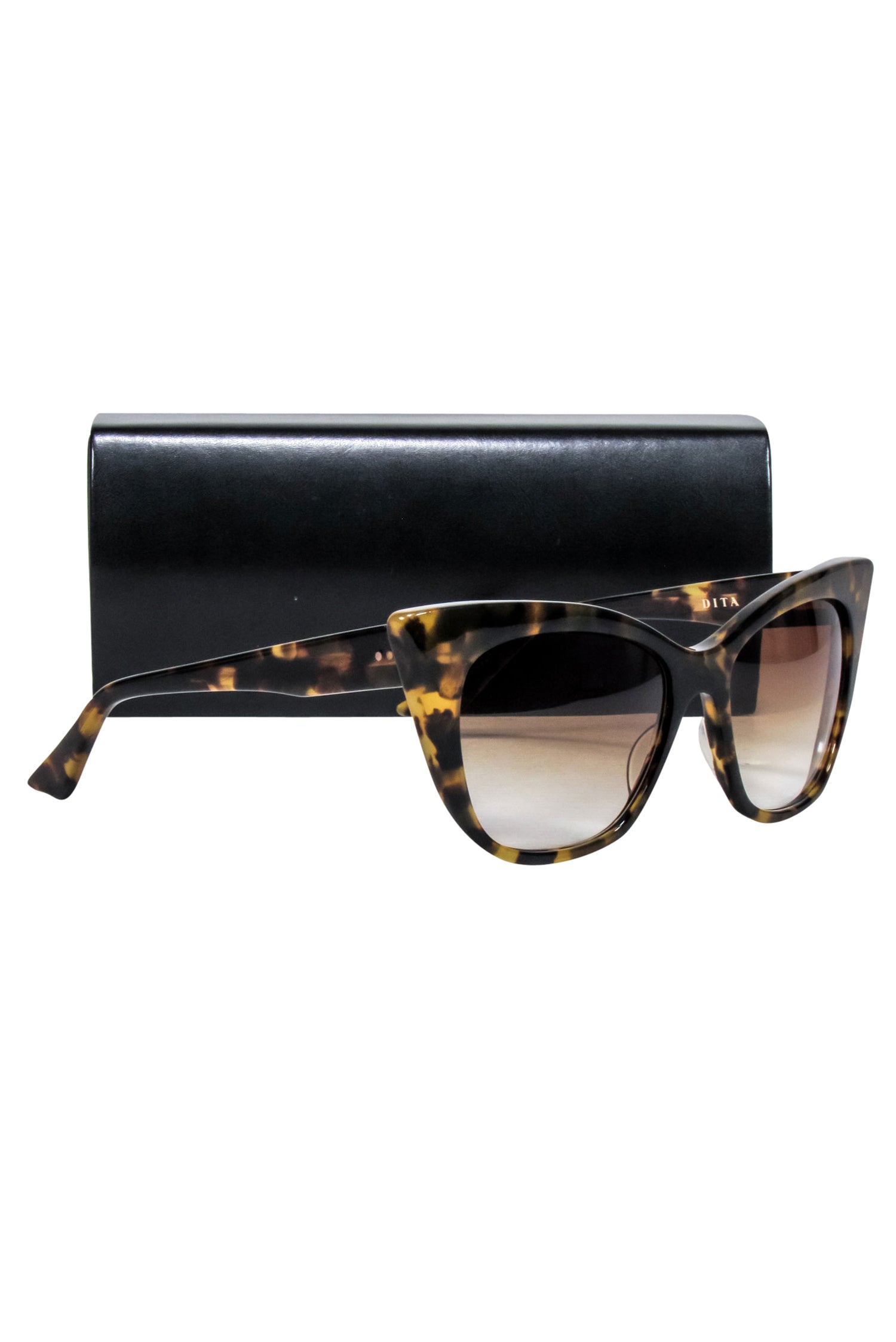 Dita Brown Tortoise Cat Eye Summer Sunglasses