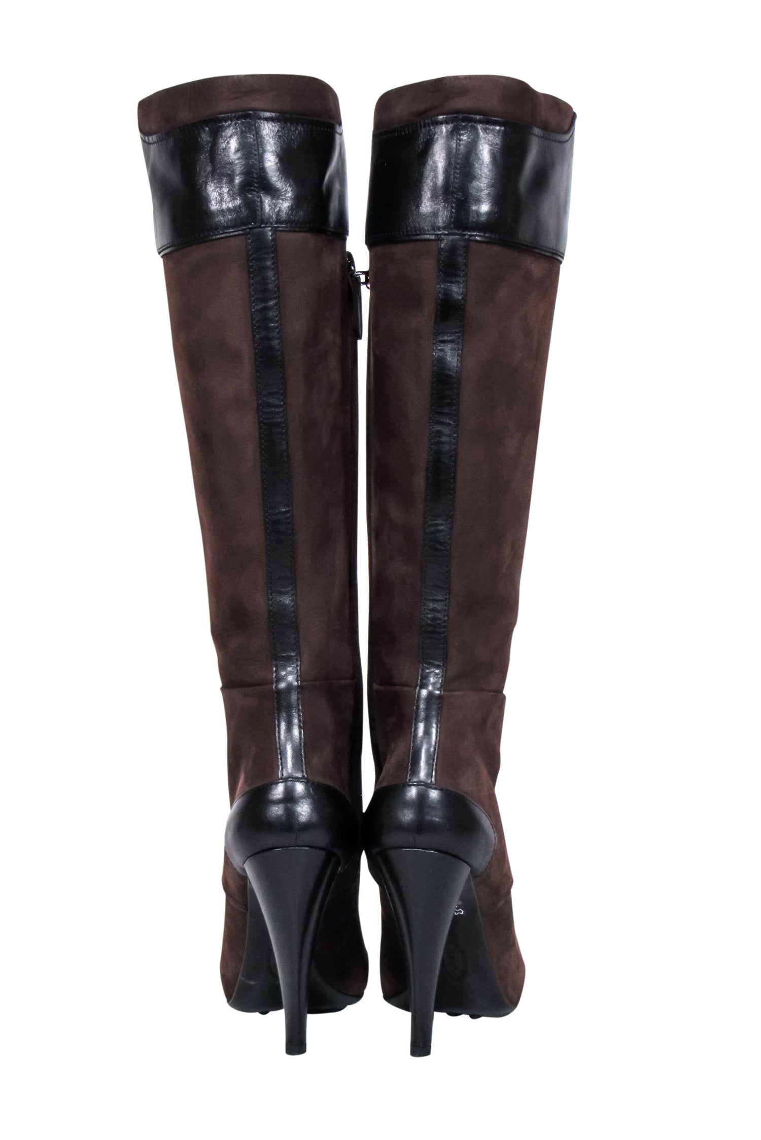 Tod's Stunning Brown Suede Tall Boots - Size 9