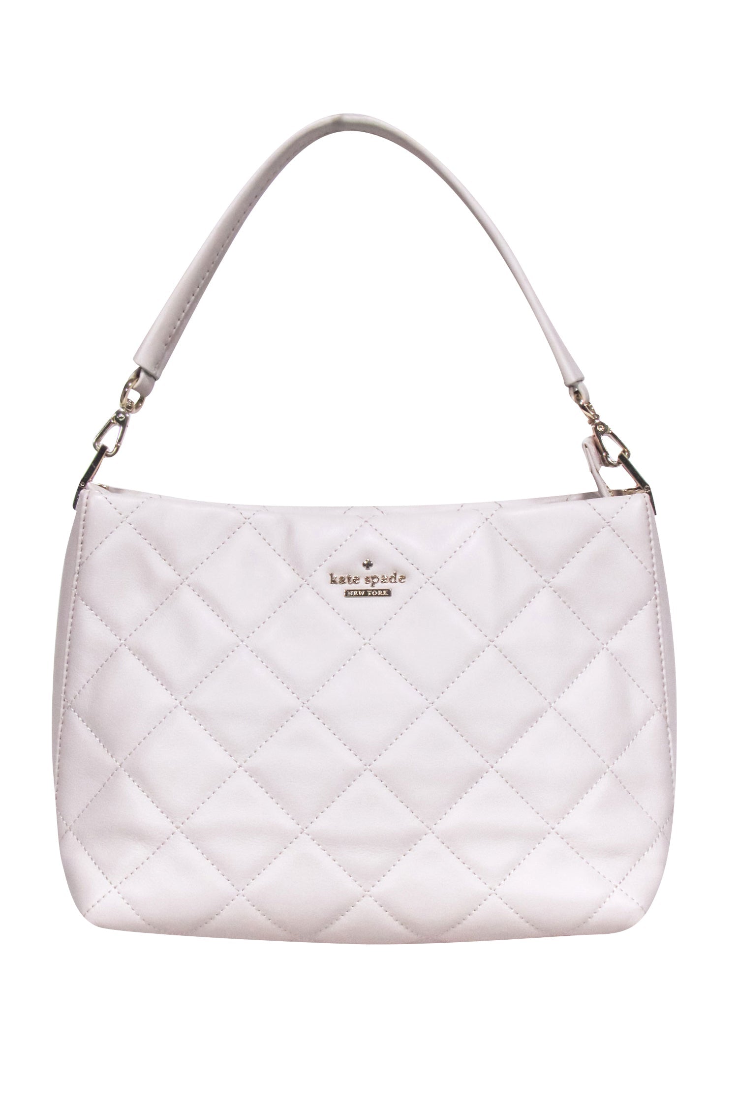 Kate Spade Ivory Quilted Leather Ryley: A Chic Shoulder Bag