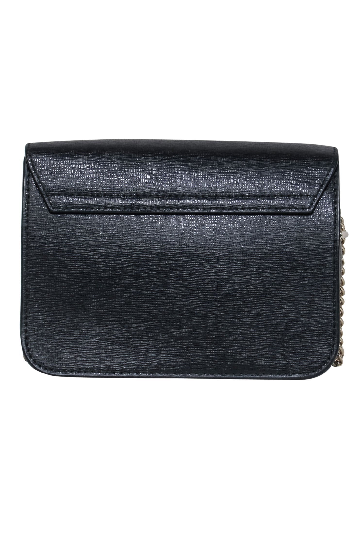 Furla Black Textured Leather Mini Crossbody Bag: A Chic Night-Out Essential