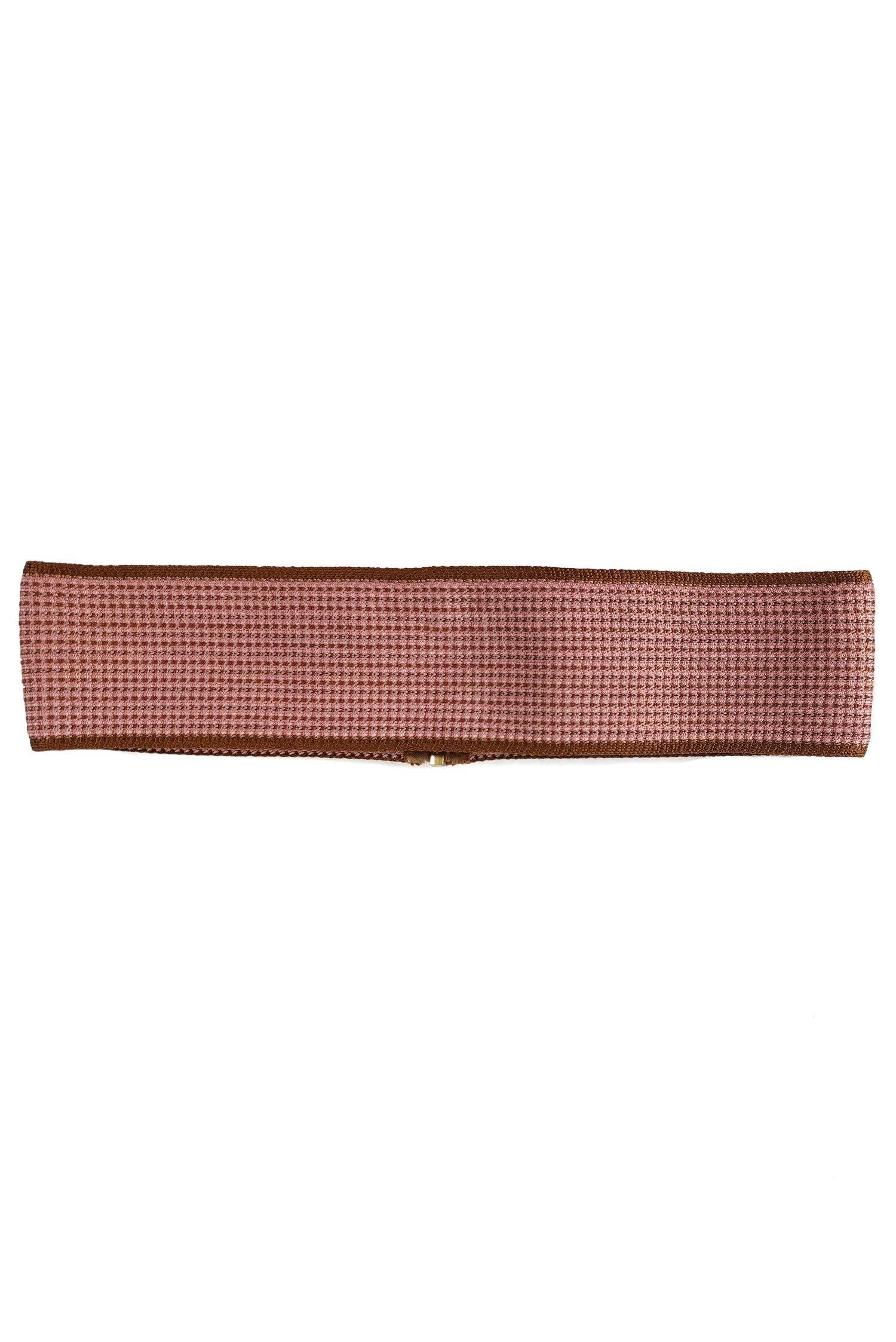 Missoni - Stunning Pink & Brown Knit Belt Size 6