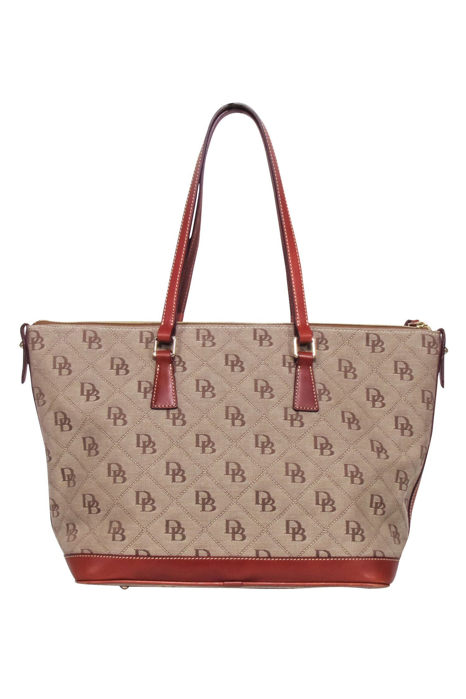 Dooney & Bourke - Stunning Brown Monogram Tote for City Adventures
