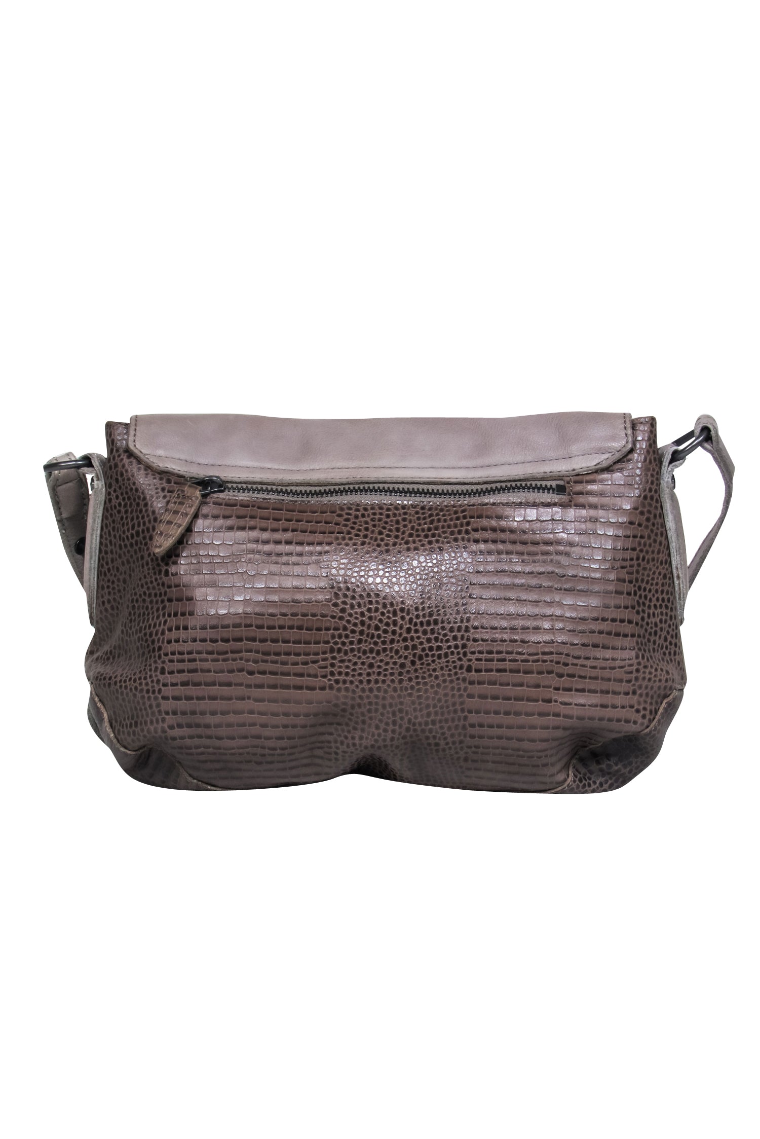 Liebeskind - Chic Grey Leather Shoulder Bag with Adjustable Strap and Boho Flair